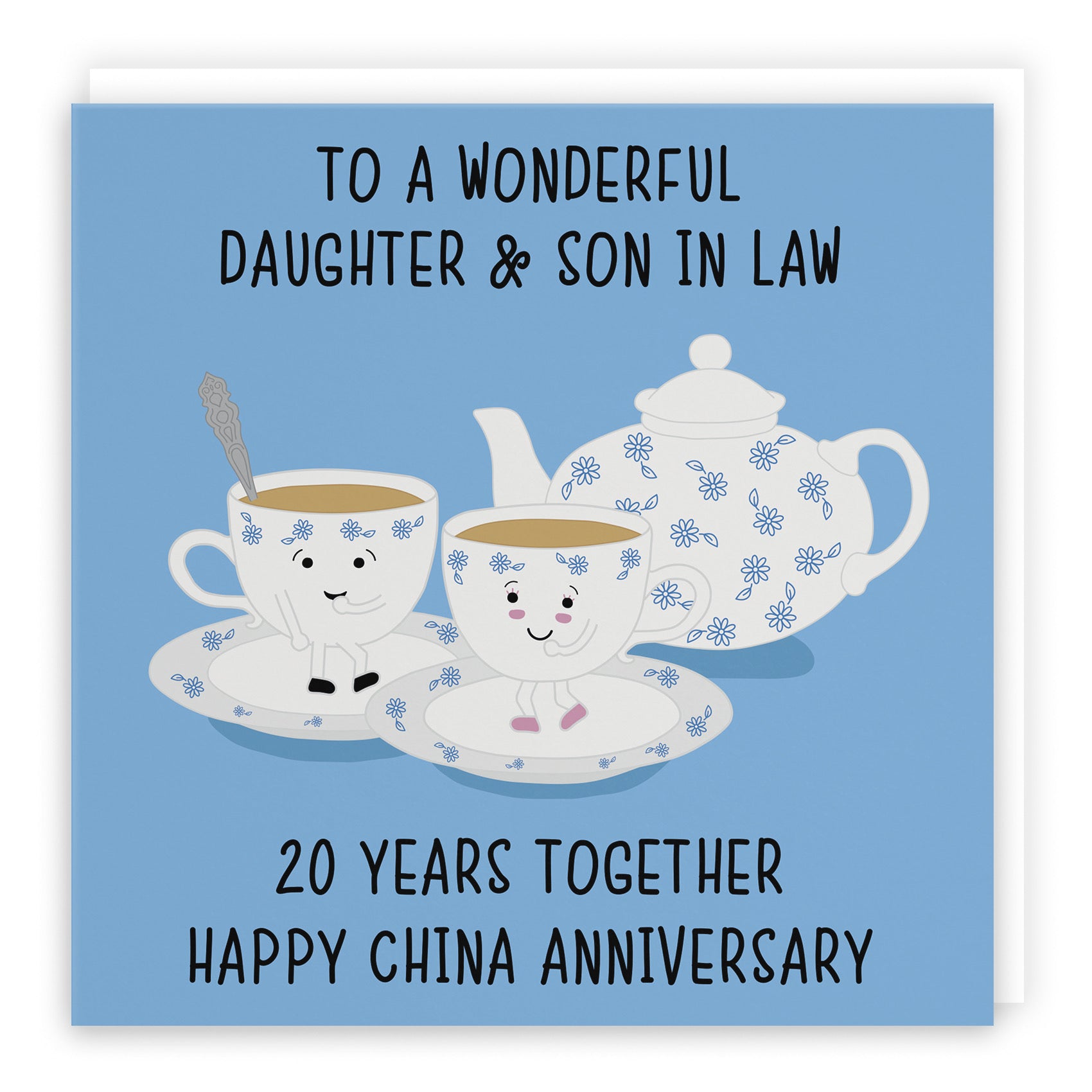 20th Daughter And Son In Law Anniversary Card Iconic - Default Title (B098FDH5G9)