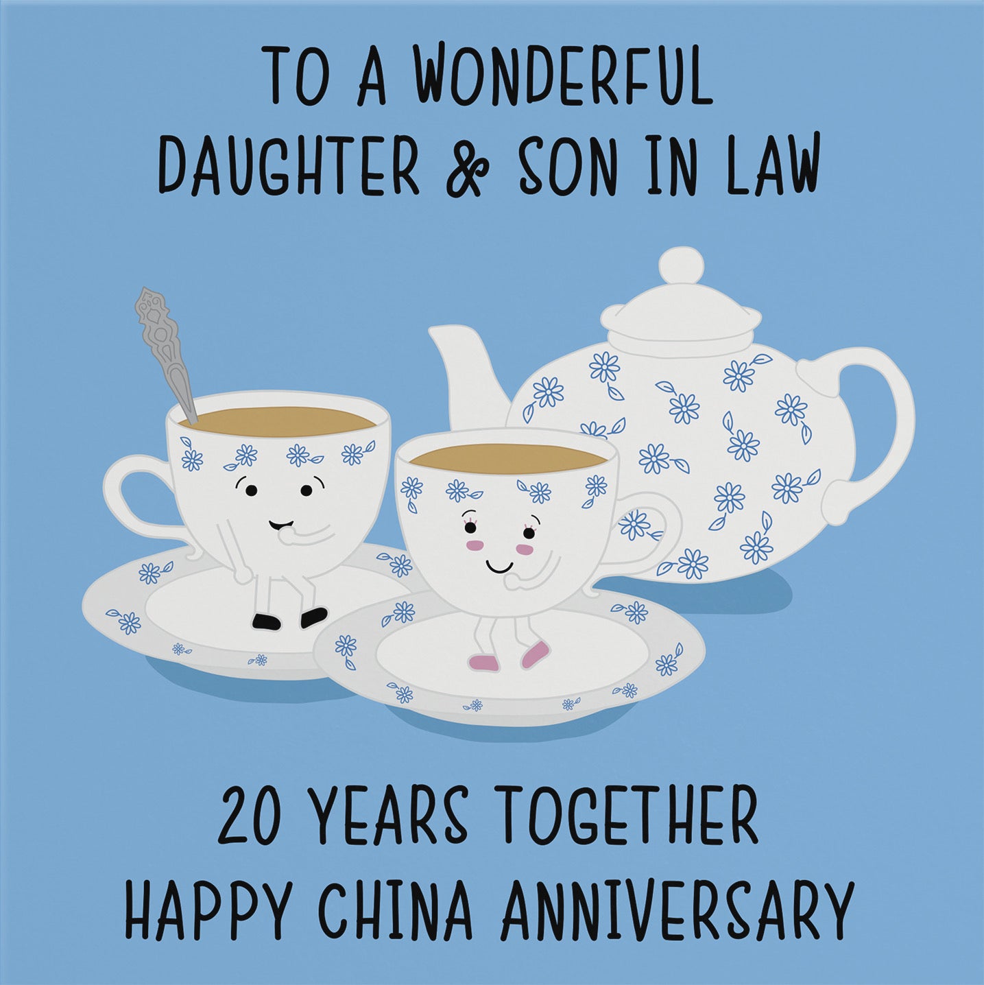 20th Daughter And Son In Law Anniversary Card Iconic - Default Title (B098FDH5G9)