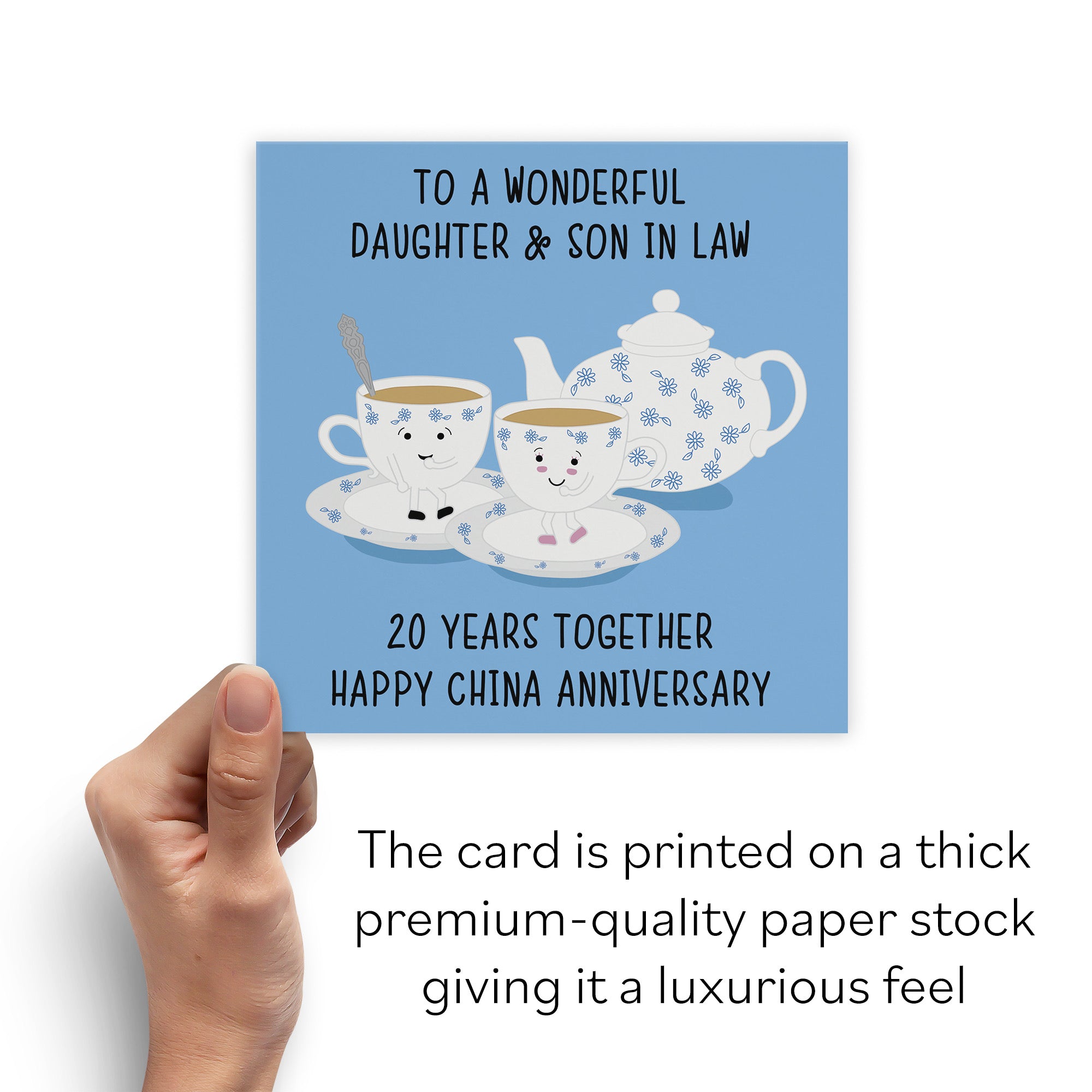 20th Daughter And Son In Law Anniversary Card Iconic - Default Title (B098FDH5G9)