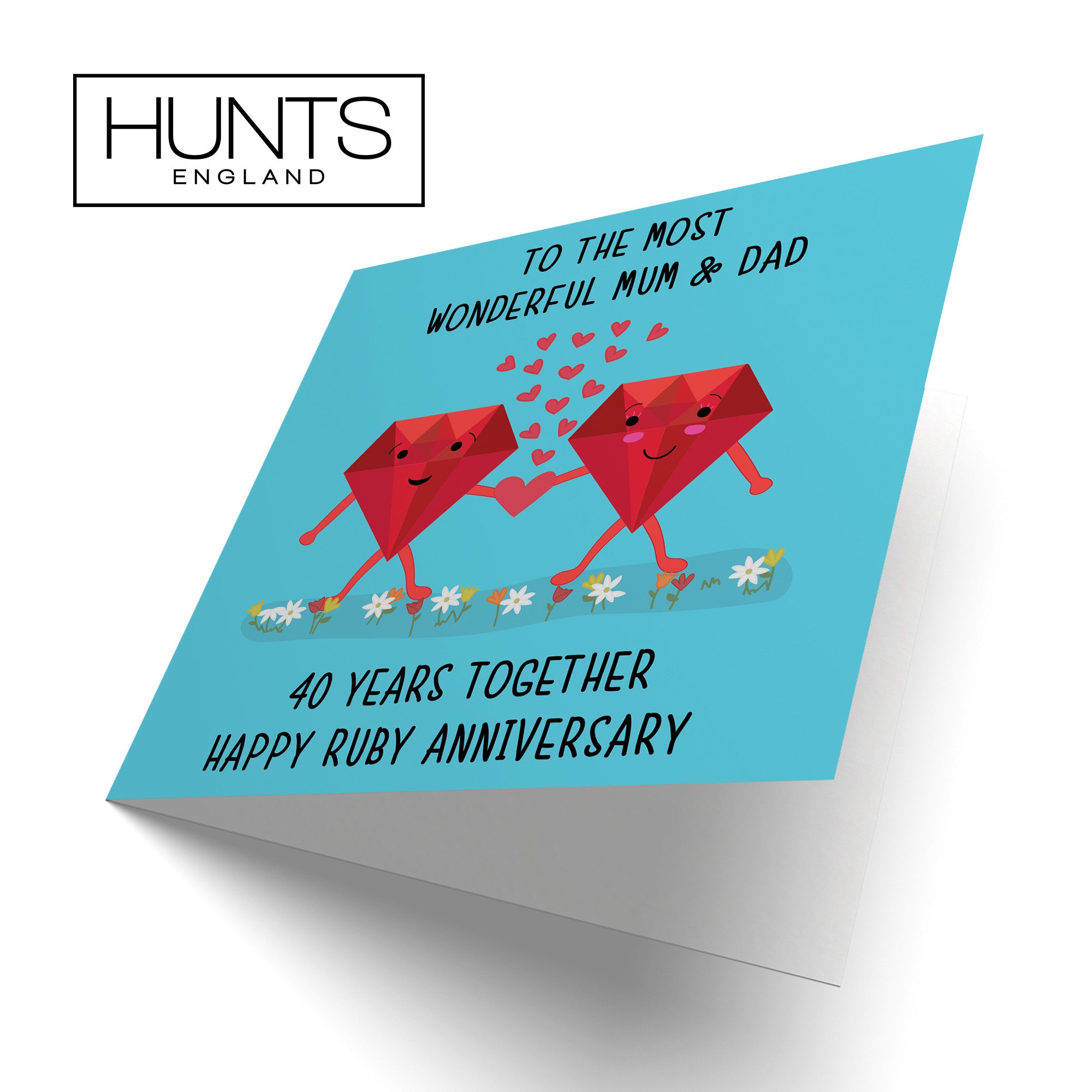 40th Mum And Dad Anniversary Card Iconic - Default Title (B098FDH7HR)