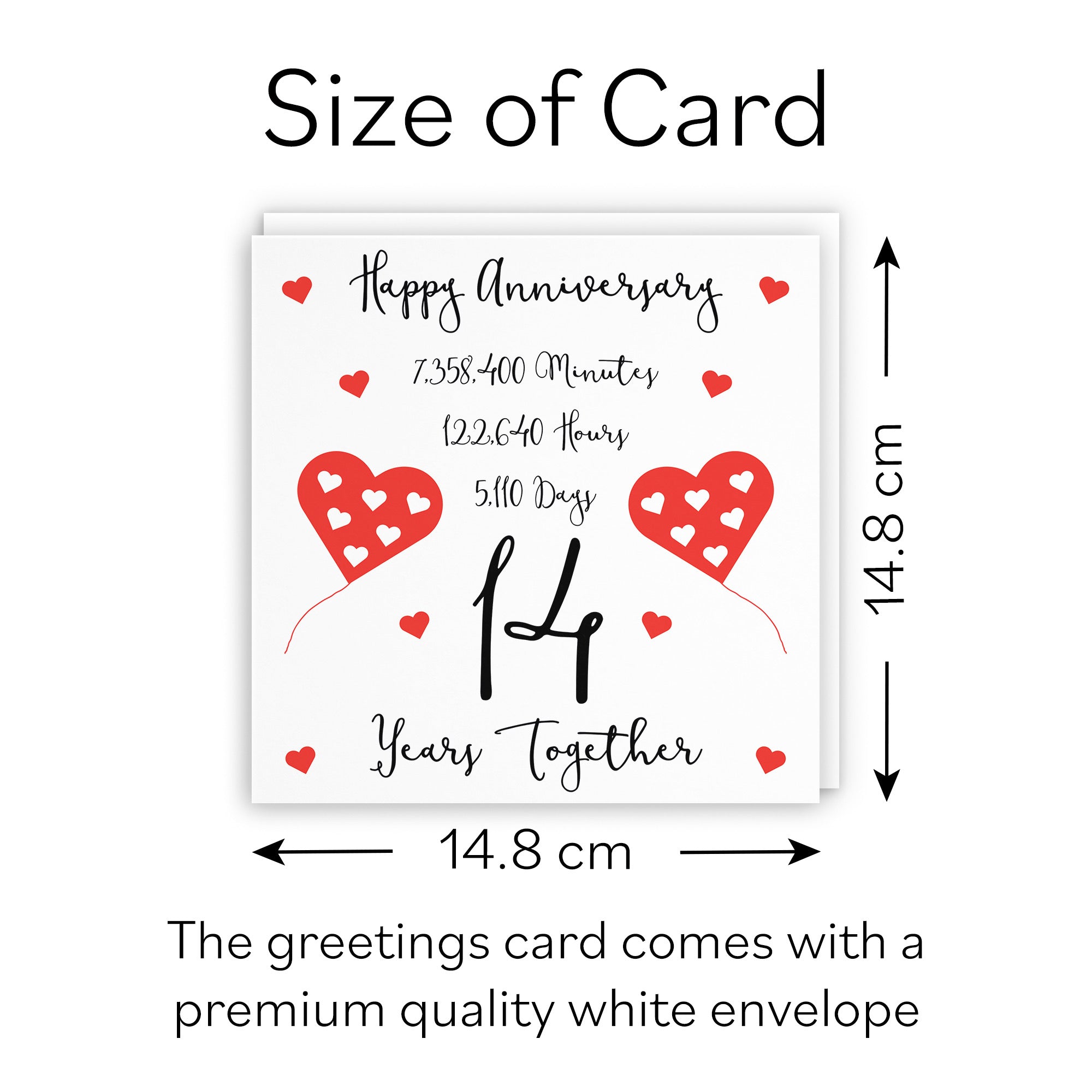 14th Anniversary Card Timeless - Default Title (B098FDH7HS)