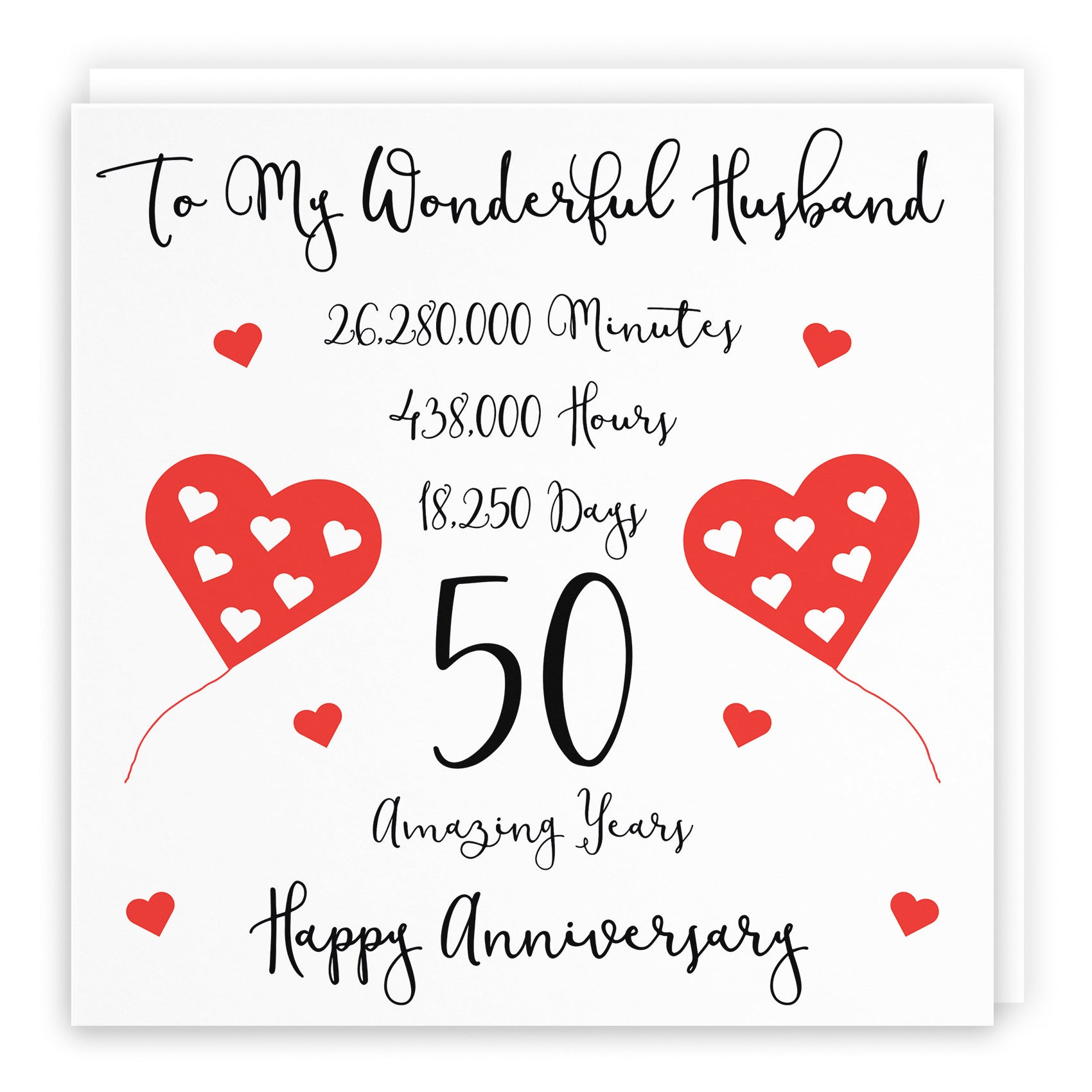 50th Husband Anniversary Card Timeless - Default Title (B098FDHQBD)