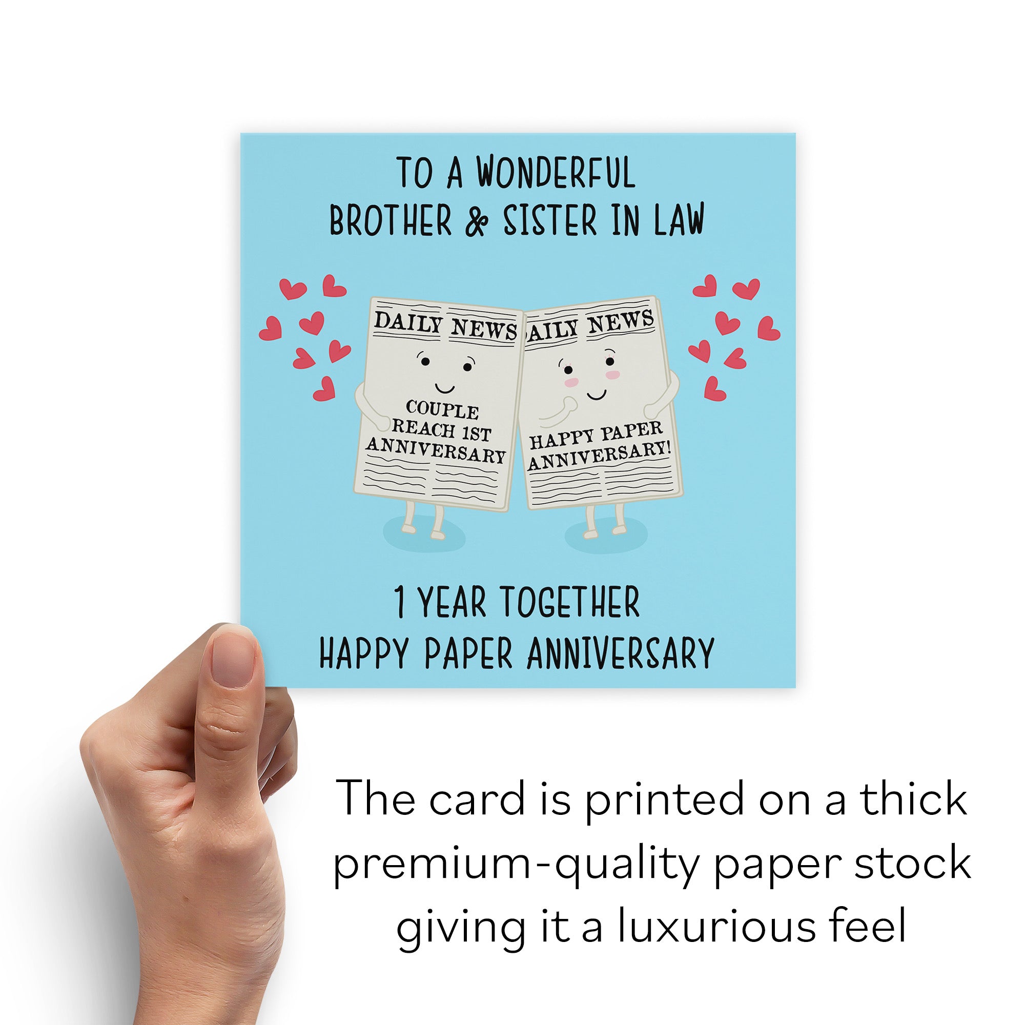 1st Brother And Sister In Law Anniversary Card Iconic - Default Title (B098FDK8ZB)