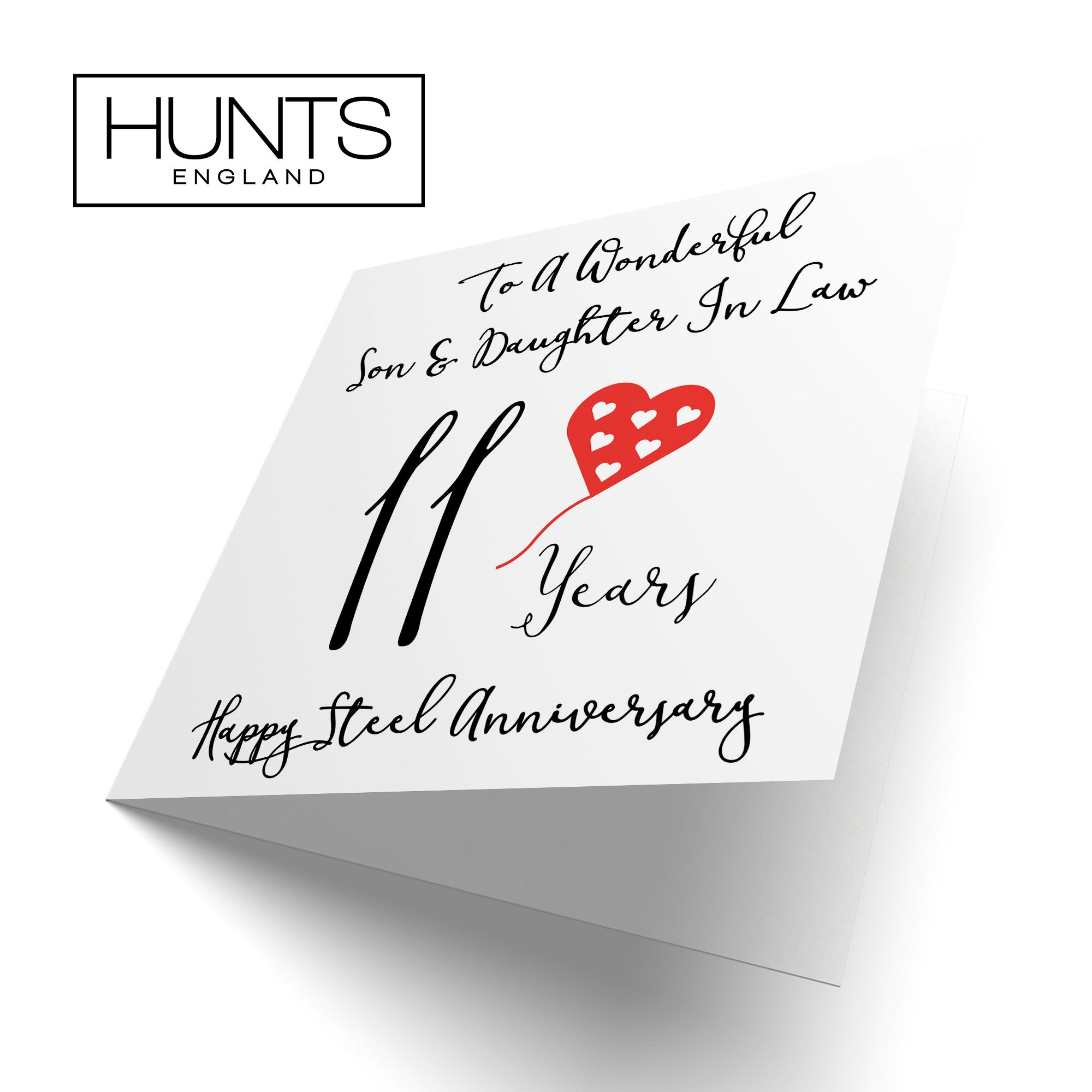 11th Son And Daughter In Law Anniversary Card Love Heart - Default Title (B098FDPDDT)