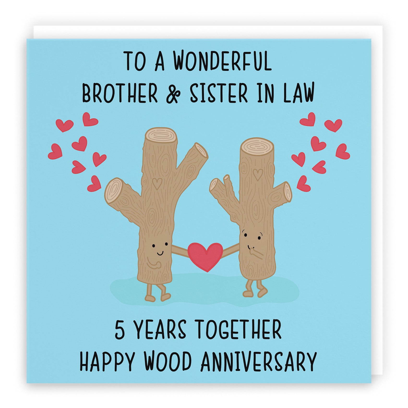 5th Brother And Sister In Law Anniversary Card Iconic - Default Title (B098FDSFNP)