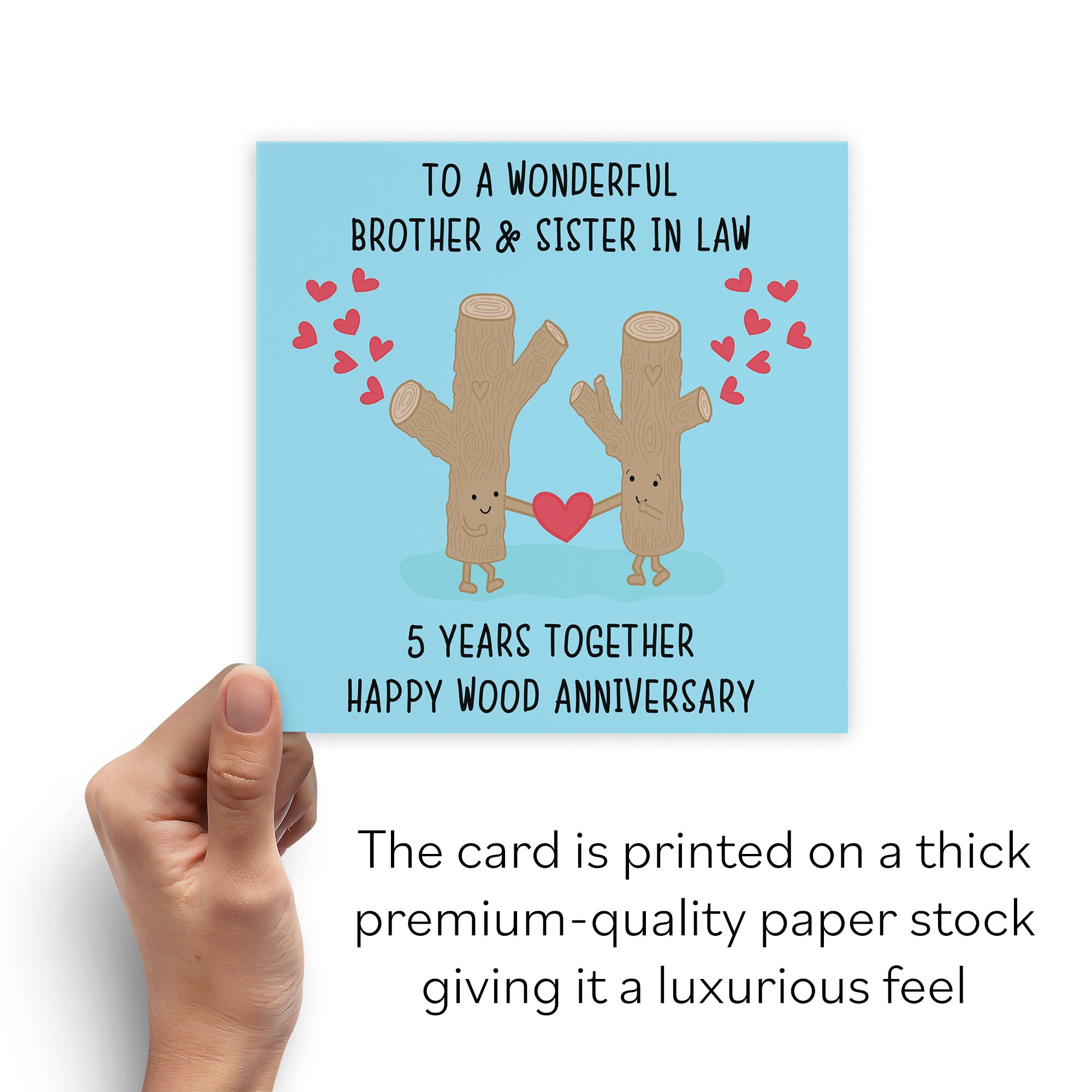 5th Brother And Sister In Law Anniversary Card Iconic - Default Title (B098FDSFNP)