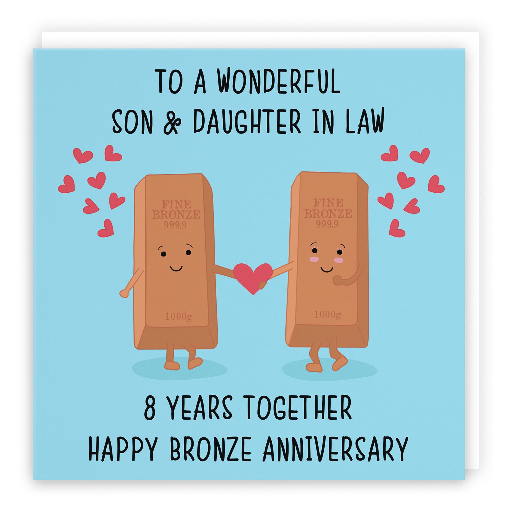 8th Son And Daughter In Law Anniversary Card Iconic - Default Title (B098FDSLY1)