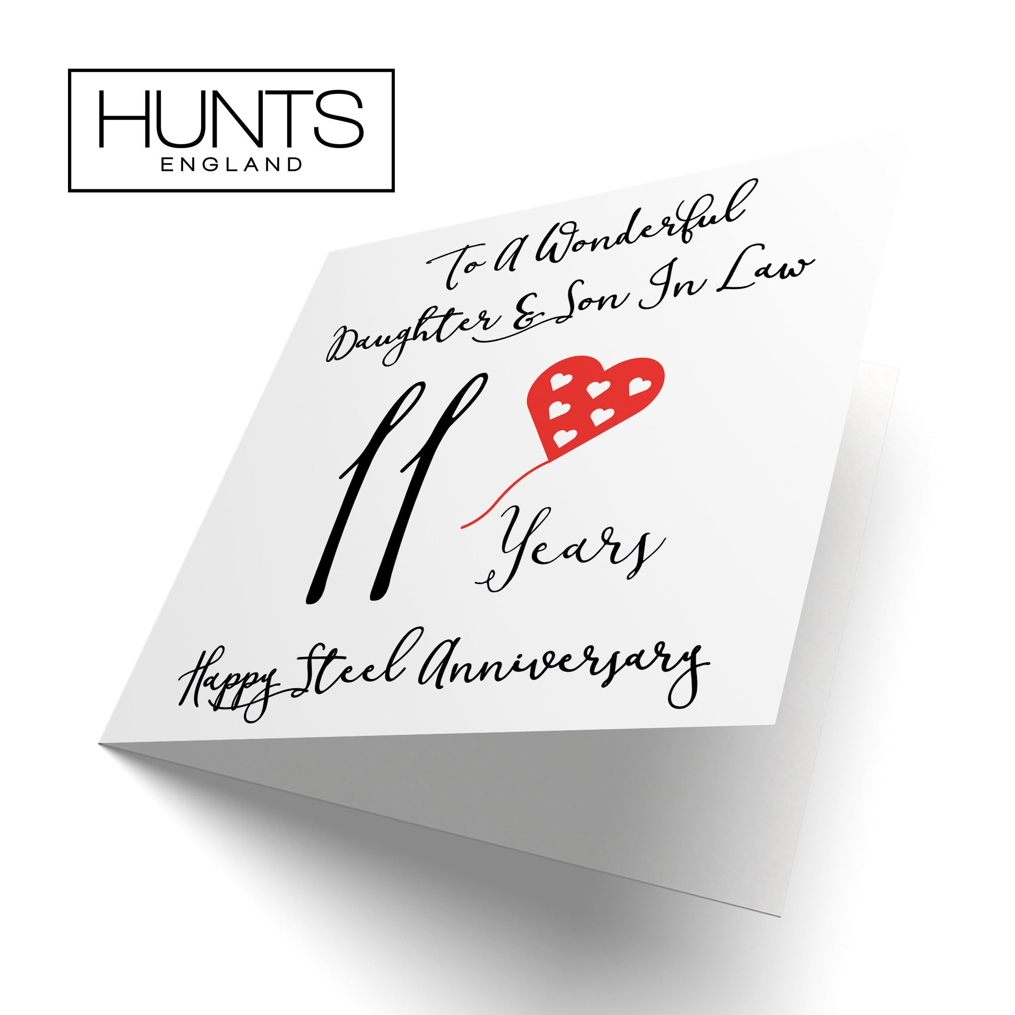 11th Daughter And Son In Law Anniversary Card Love Heart - Default Title (B098FDSN56)