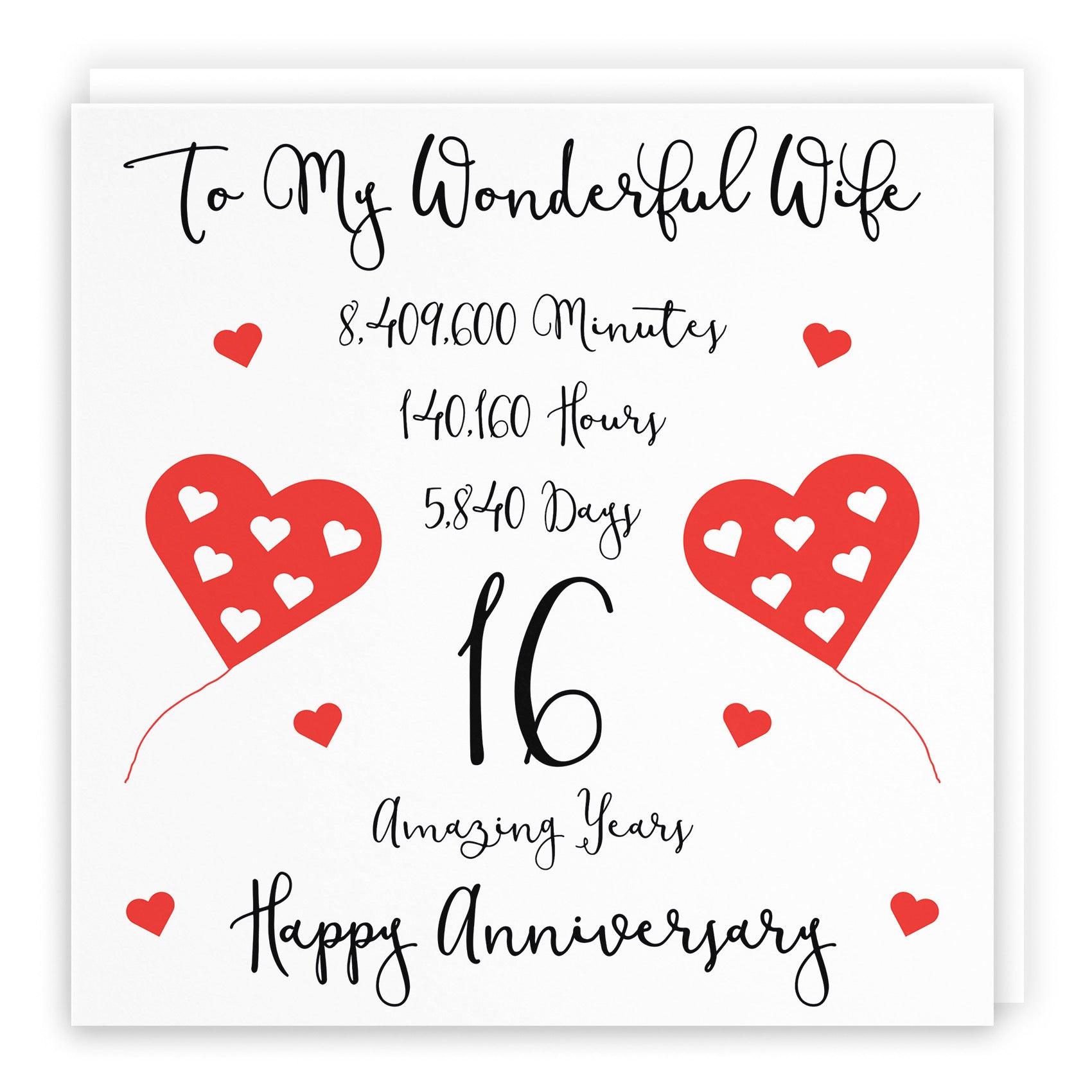 16th Wife Anniversary Card Timeless - Default Title (B098FDTTWV)