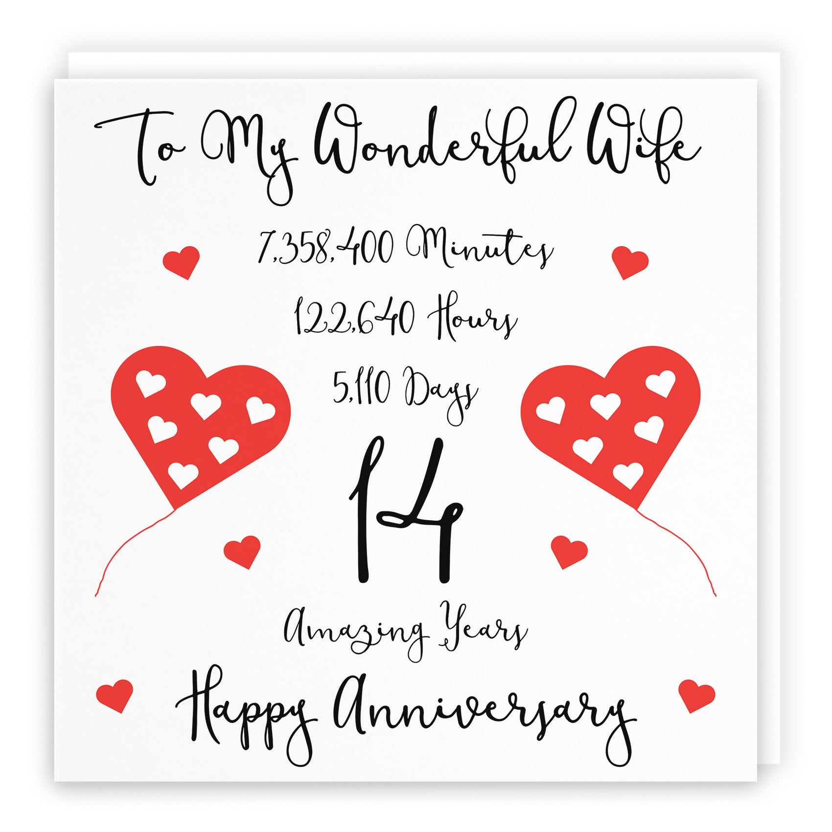 14th Wife Anniversary Card Timeless - Default Title (B098FDWBS5)