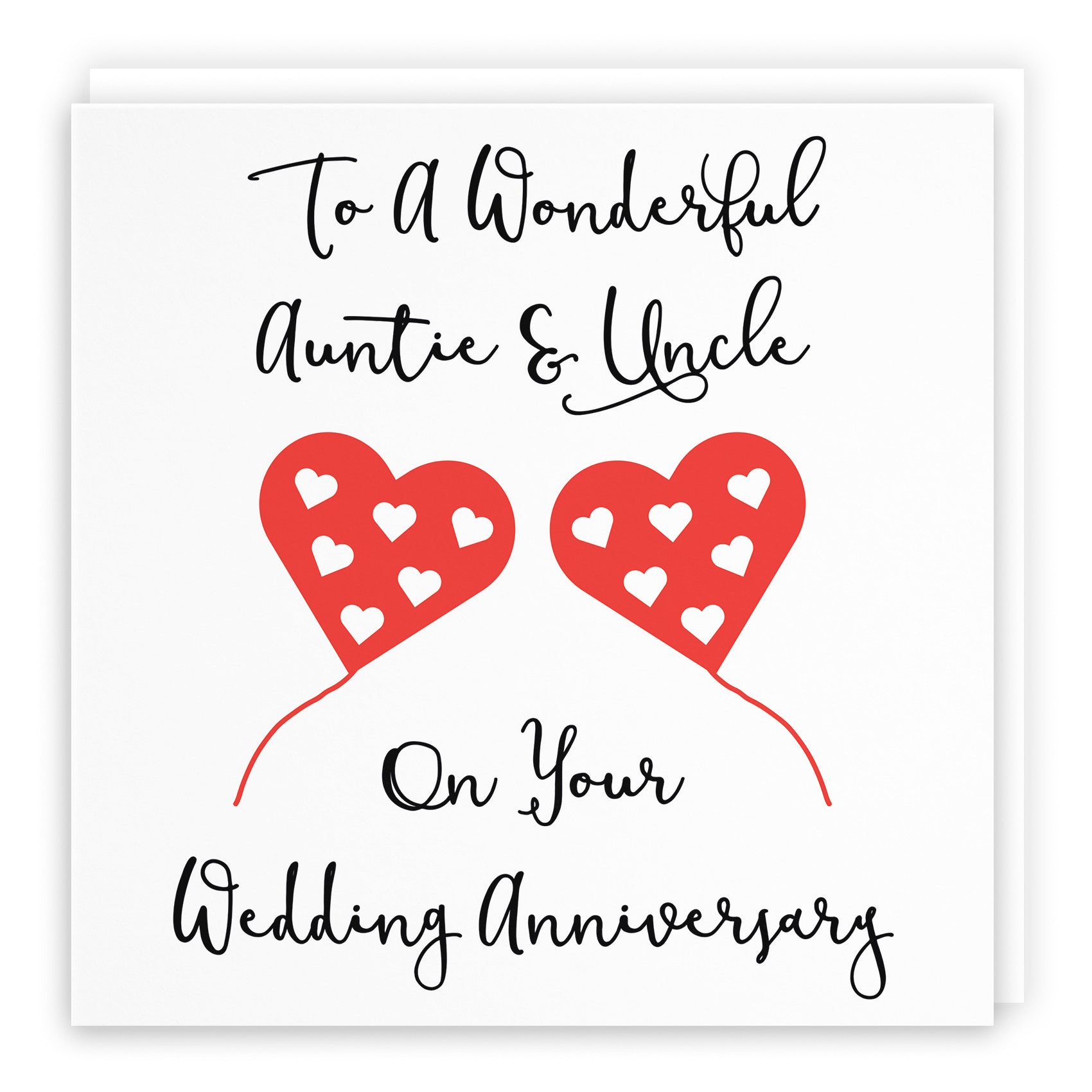 Auntie And Uncle Anniversary Card Love Heart - Default Title (B098FDZC7D)