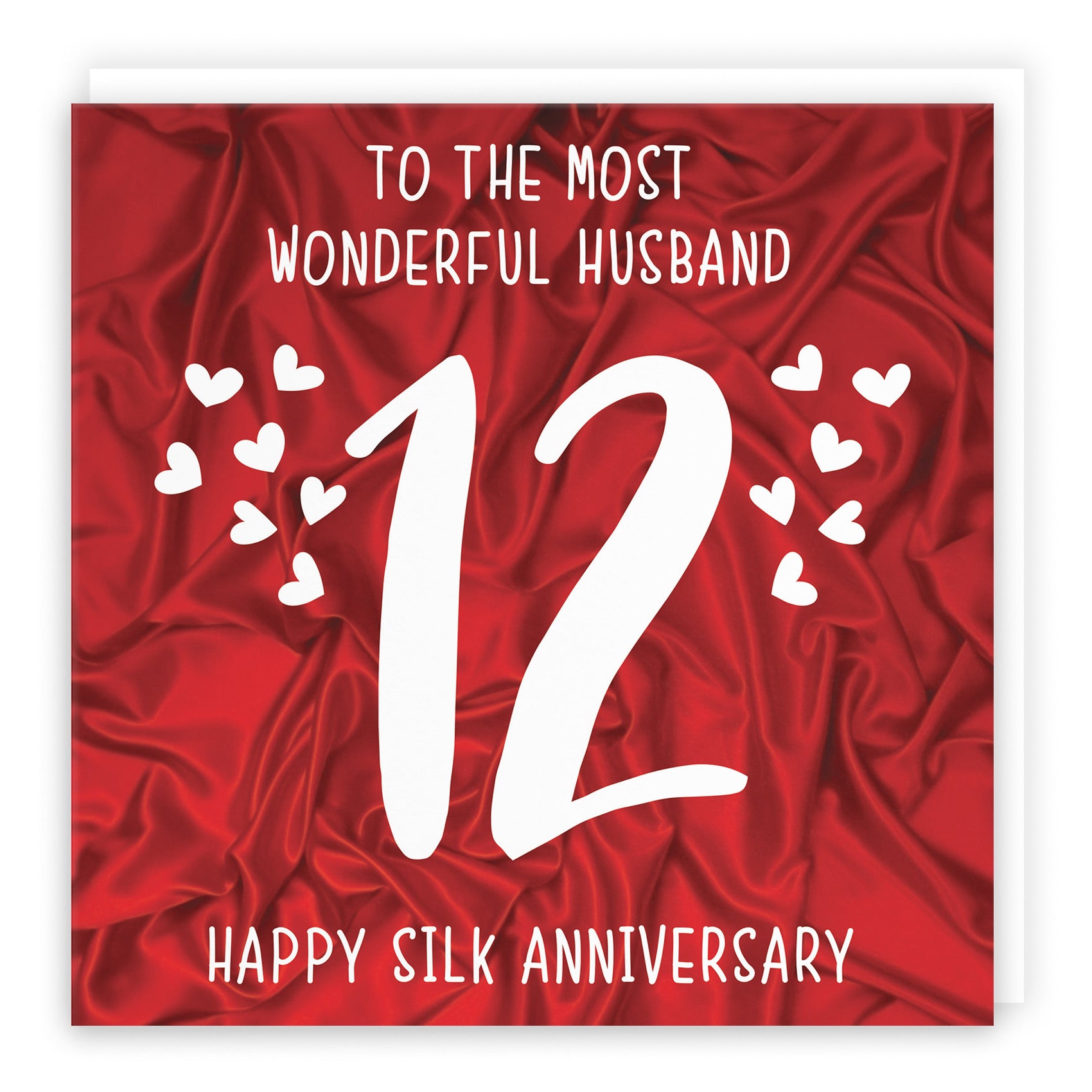 12th Husband Anniversary Card Iconic - Default Title (B098FF1VVP)