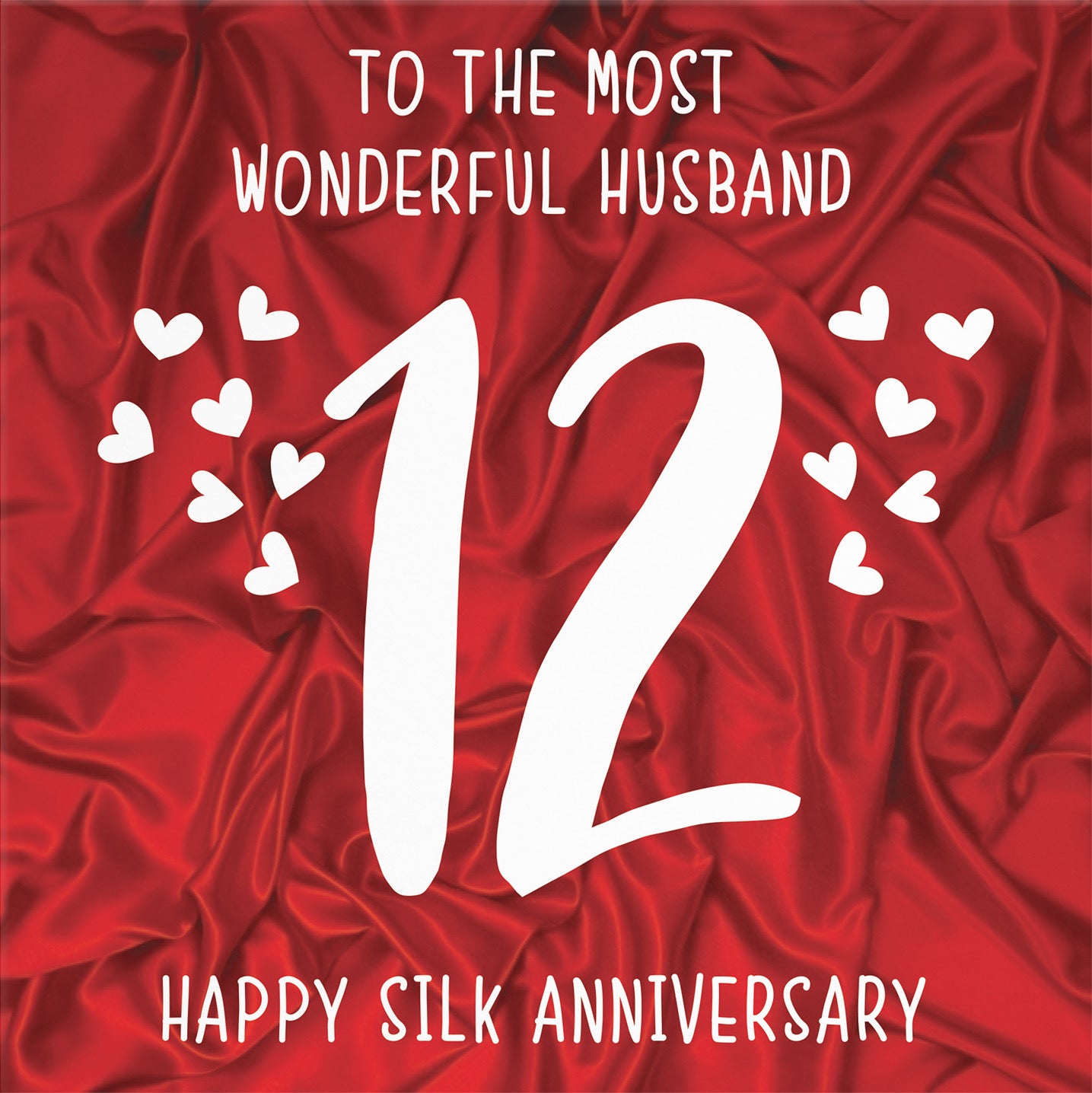 12th Husband Anniversary Card Iconic - Default Title (B098FF1VVP)