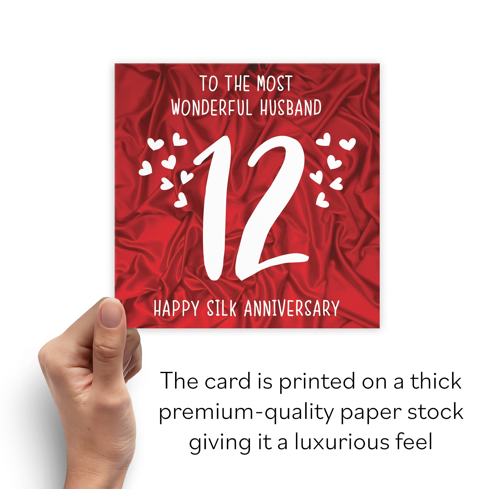 12th Husband Anniversary Card Iconic - Default Title (B098FF1VVP)