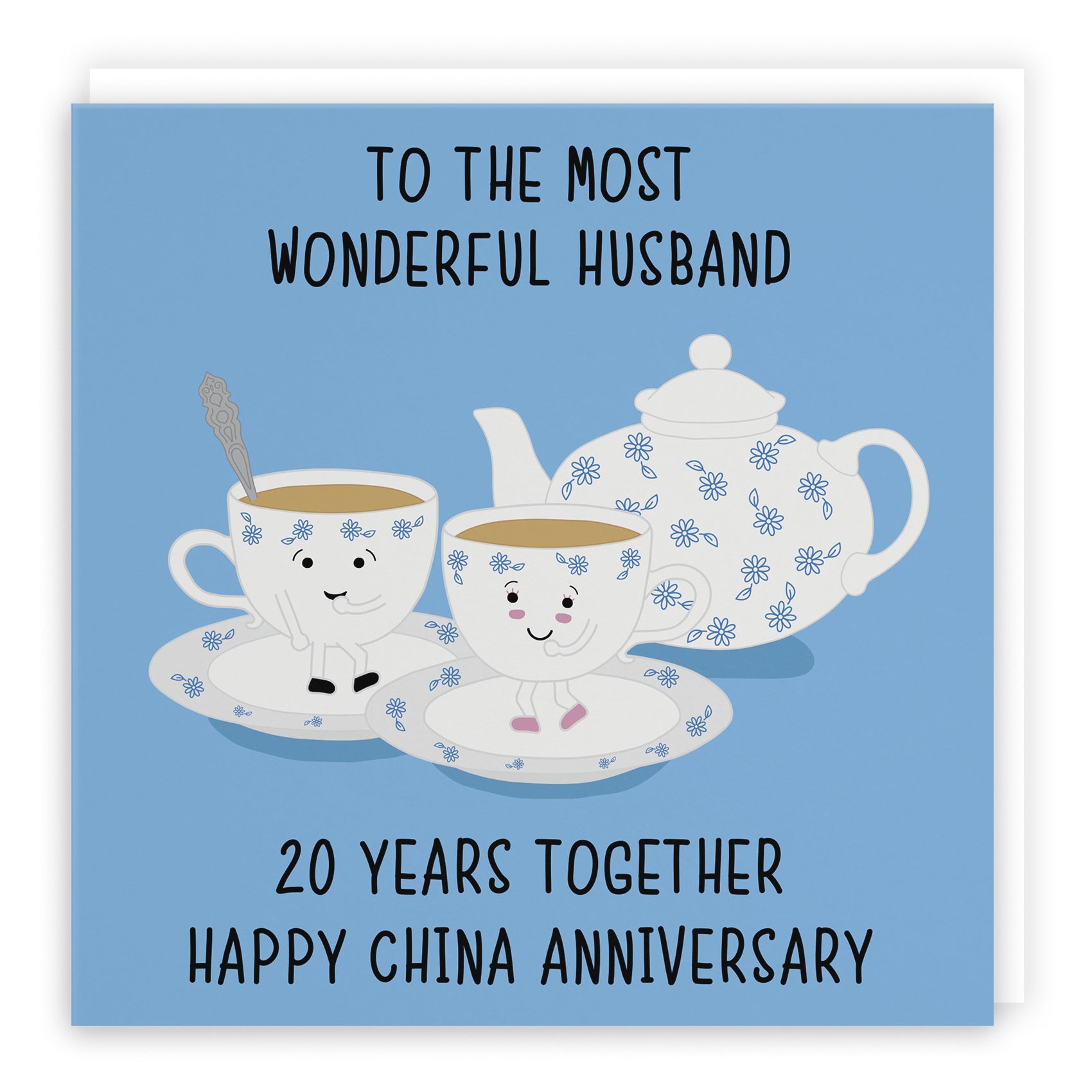 20th Husband Anniversary Card Iconic - Default Title (B098FF2D2K)