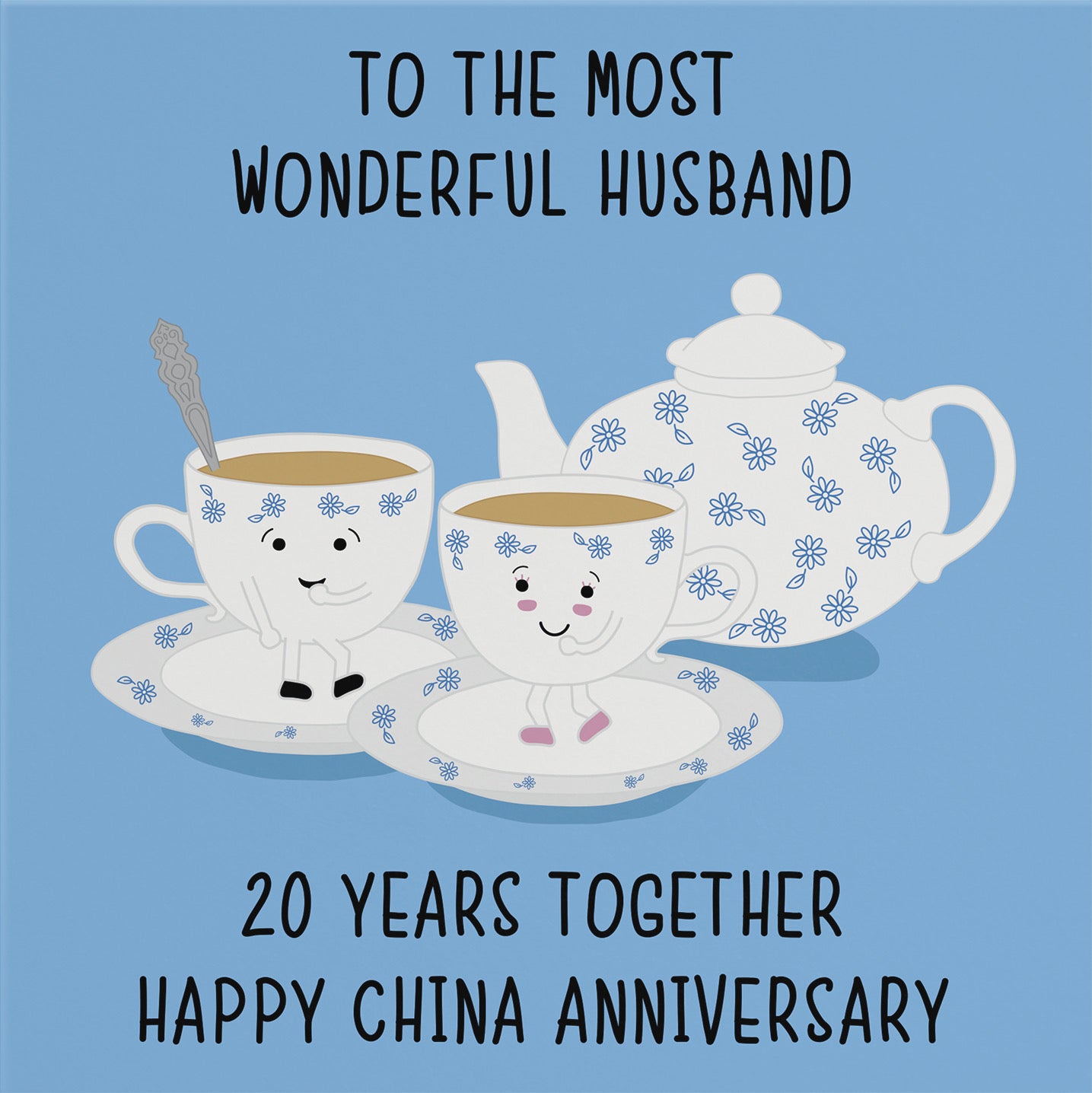 20th Husband Anniversary Card Iconic - Default Title (B098FF2D2K)