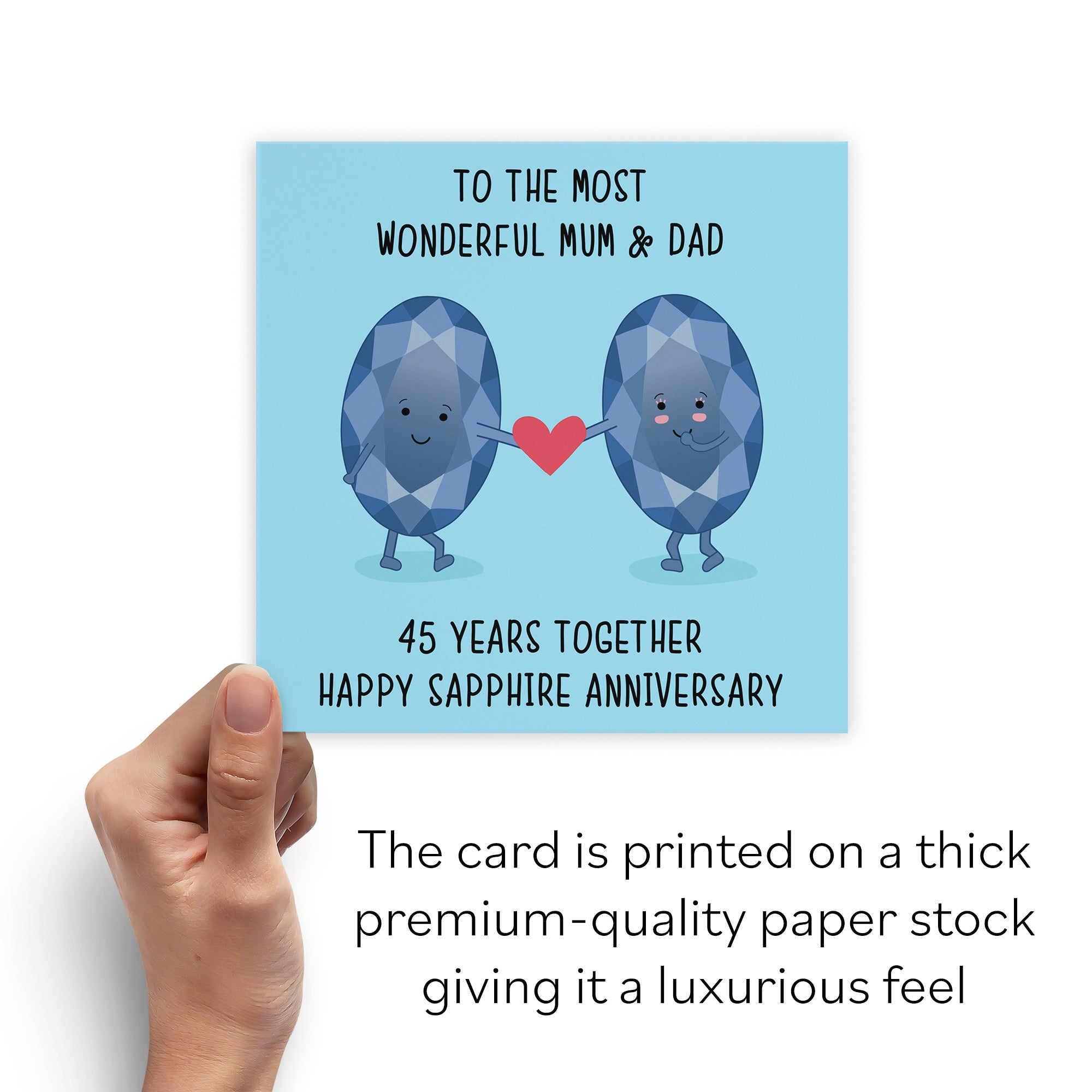 Mum And Dad 45th Anniversary Card Iconic - Default Title (B098FF2TJY)