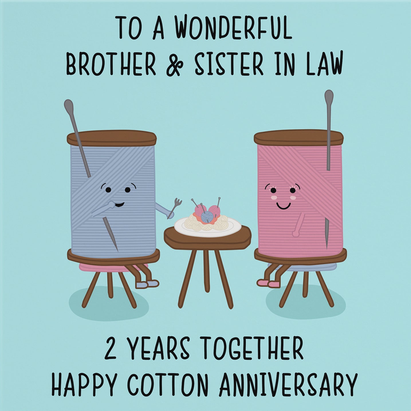 2nd Brother And Sister In Law Anniversary Card Iconic - Default Title (B098FF4Y64)
