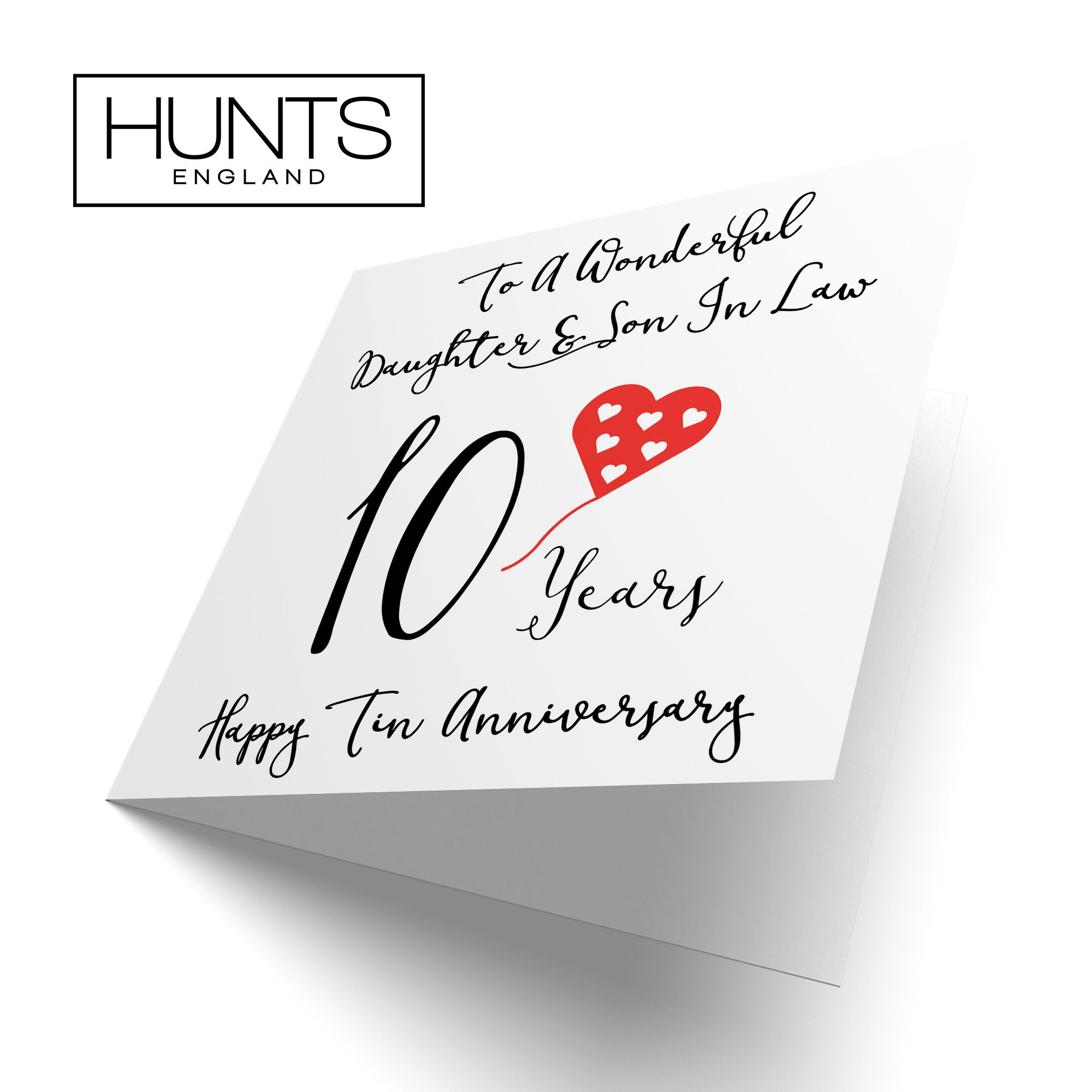 10th Daughter And Son In Law Anniversary Card Love Heart - Default Title (B098FF6TFQ)