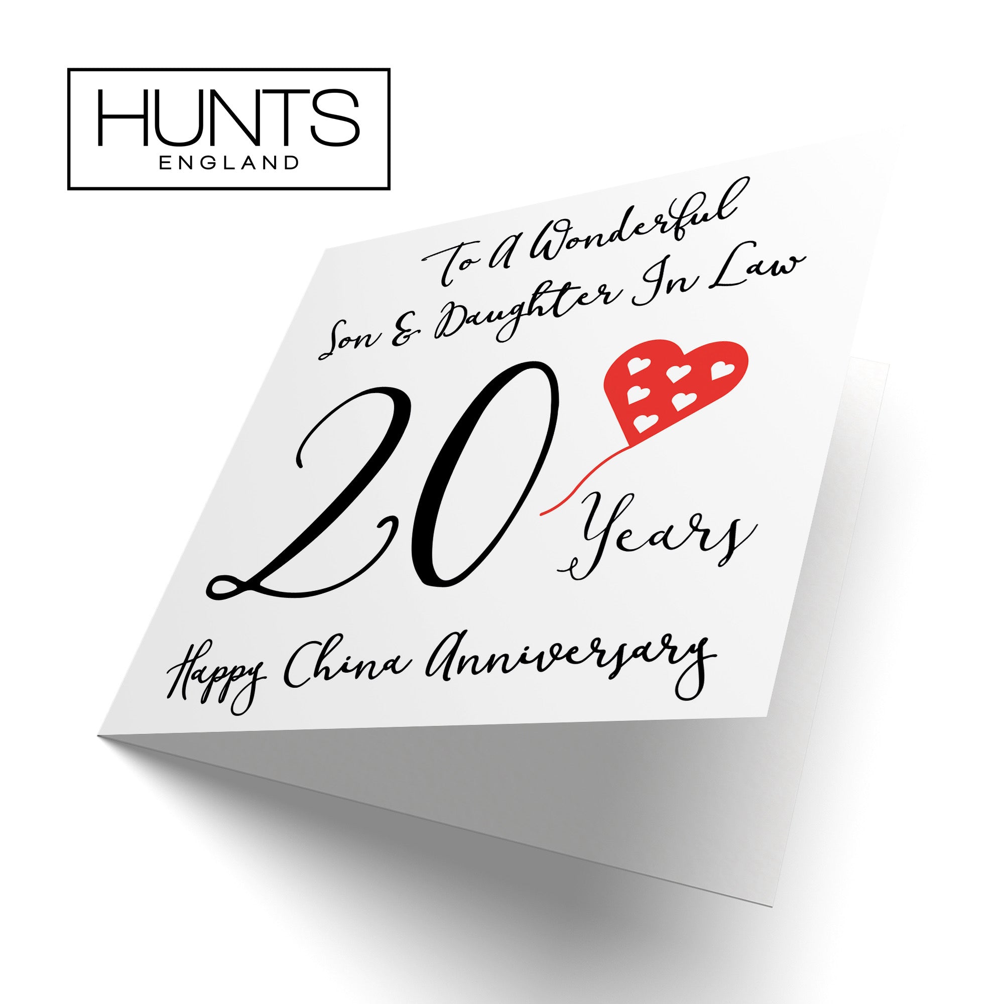 20th Son And Daughter In Law Anniversary Card Love Heart - Default Title (B098FF6XYQ)