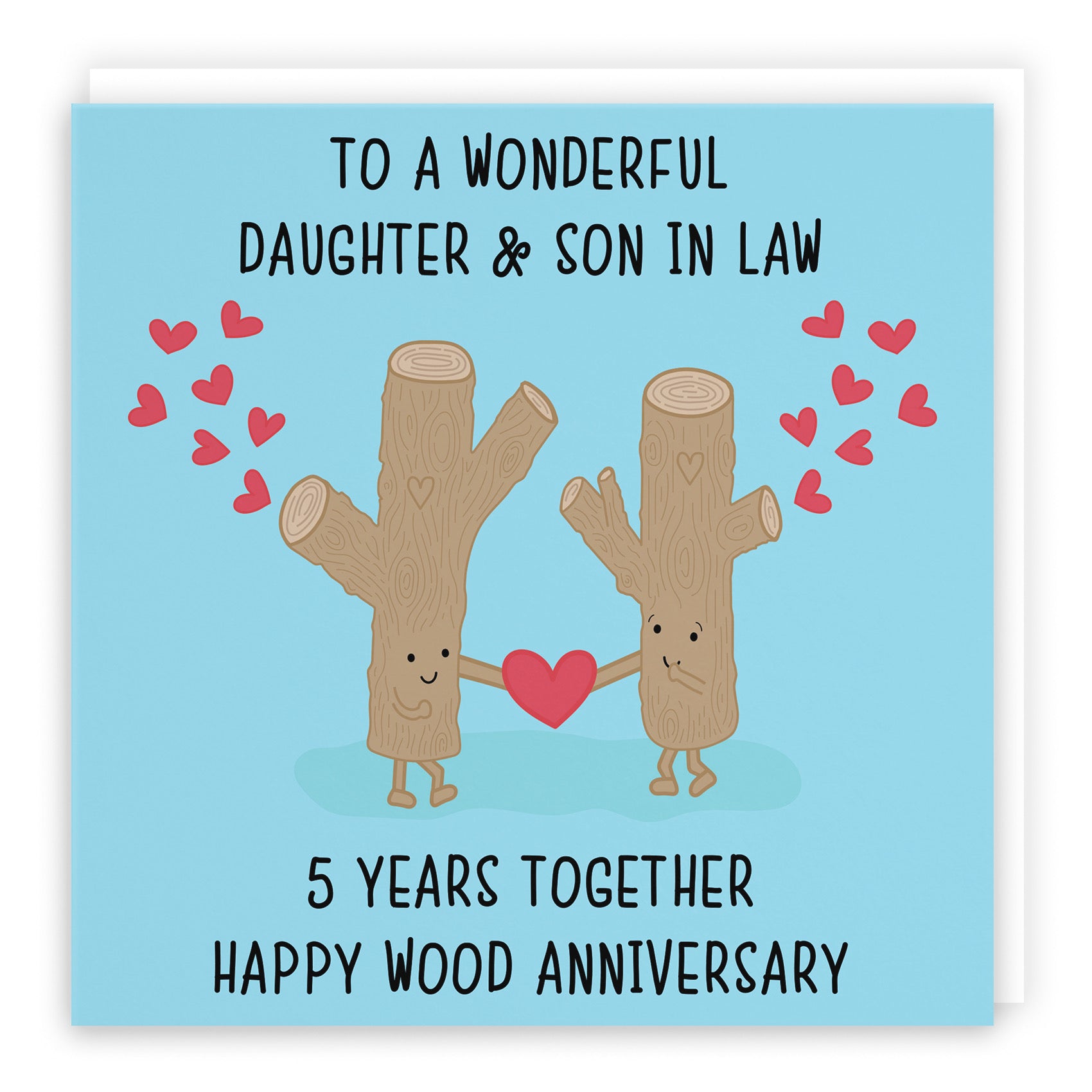 5th Daughter And Son In Law Anniversary Card Iconic - Default Title (B098FF8Y88)