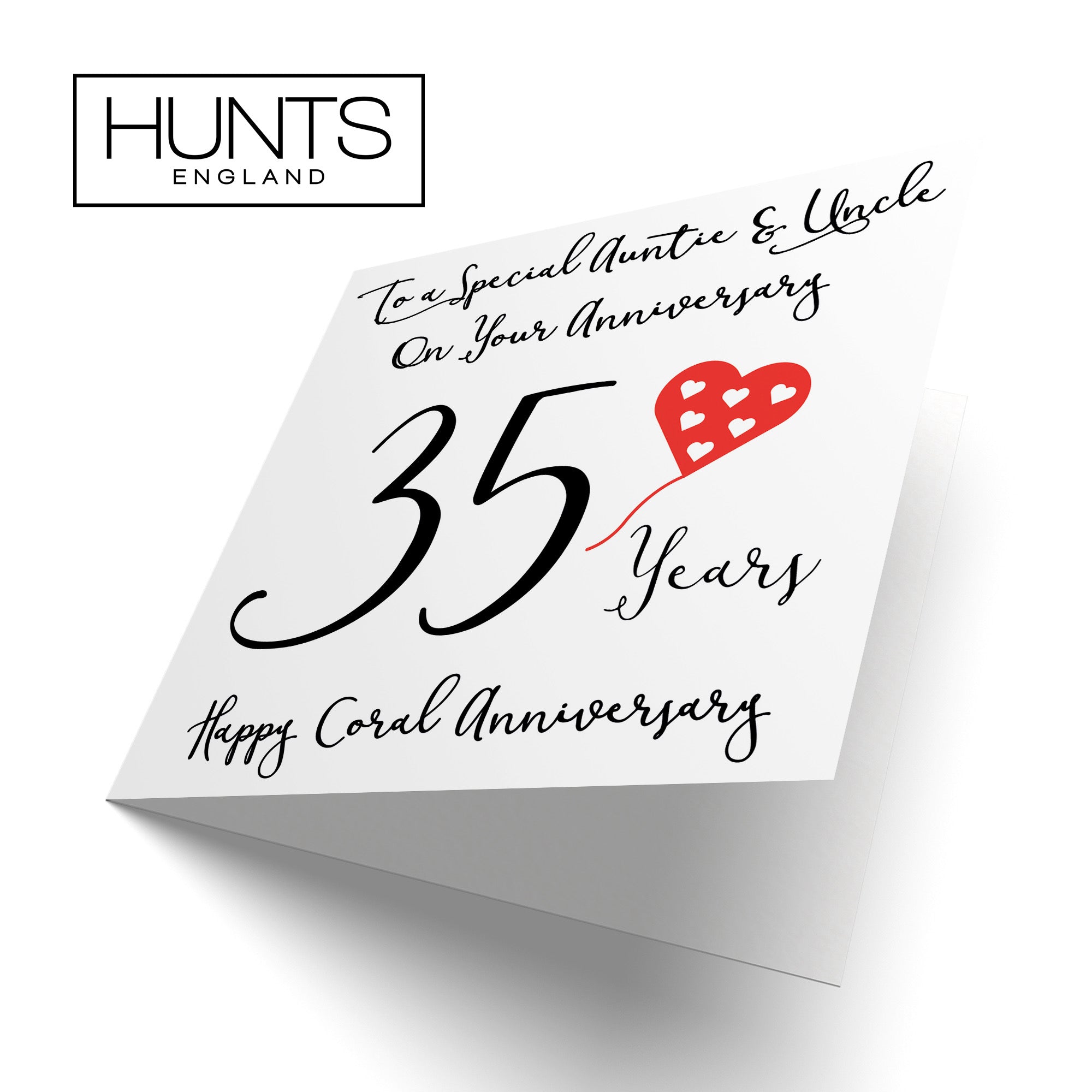 35th Auntie And Uncle Anniversary Card Love Heart - Default Title (B098FF94XC)