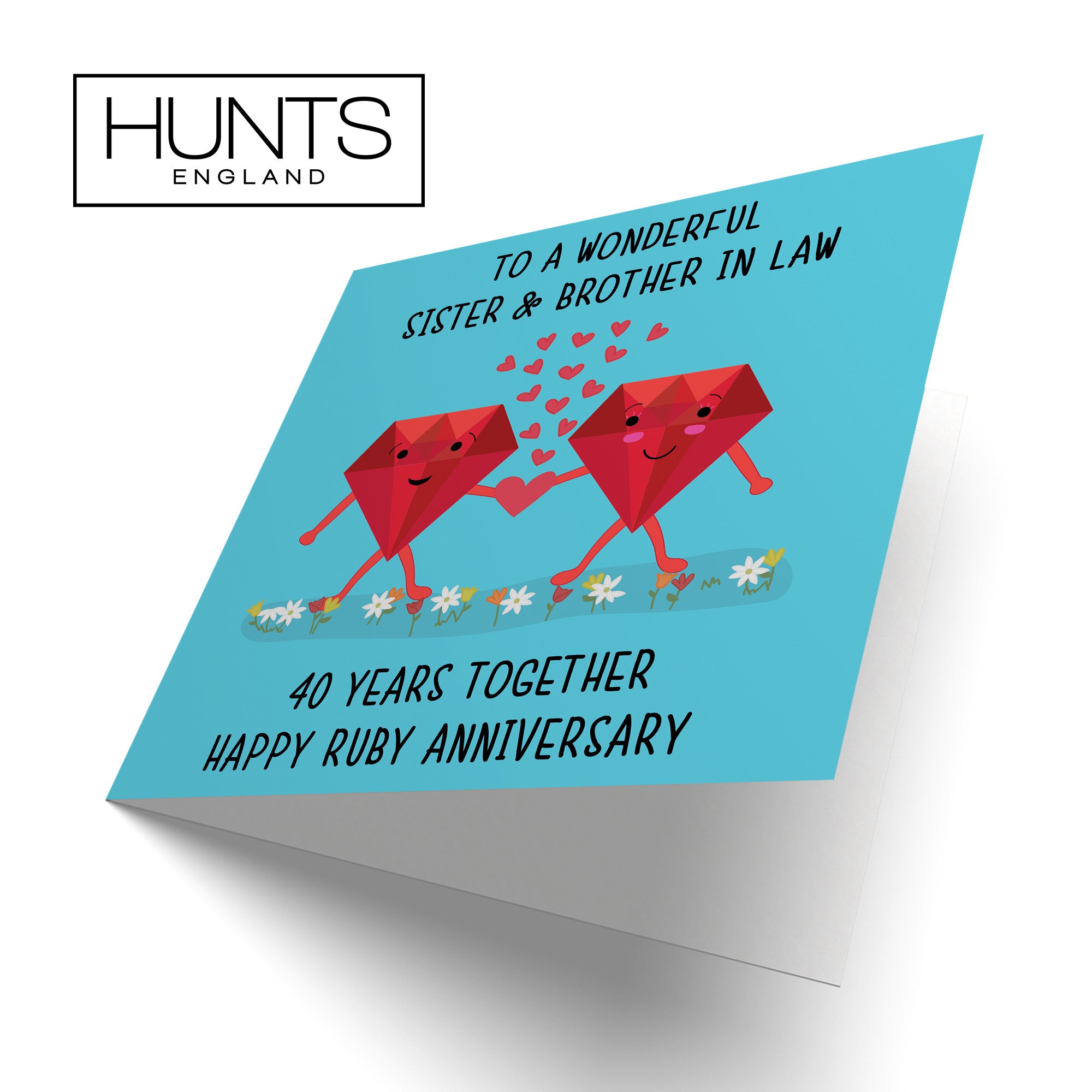 40th Sister And Brother In Law Anniversary Card Iconic - Default Title (B098FFBTX4)