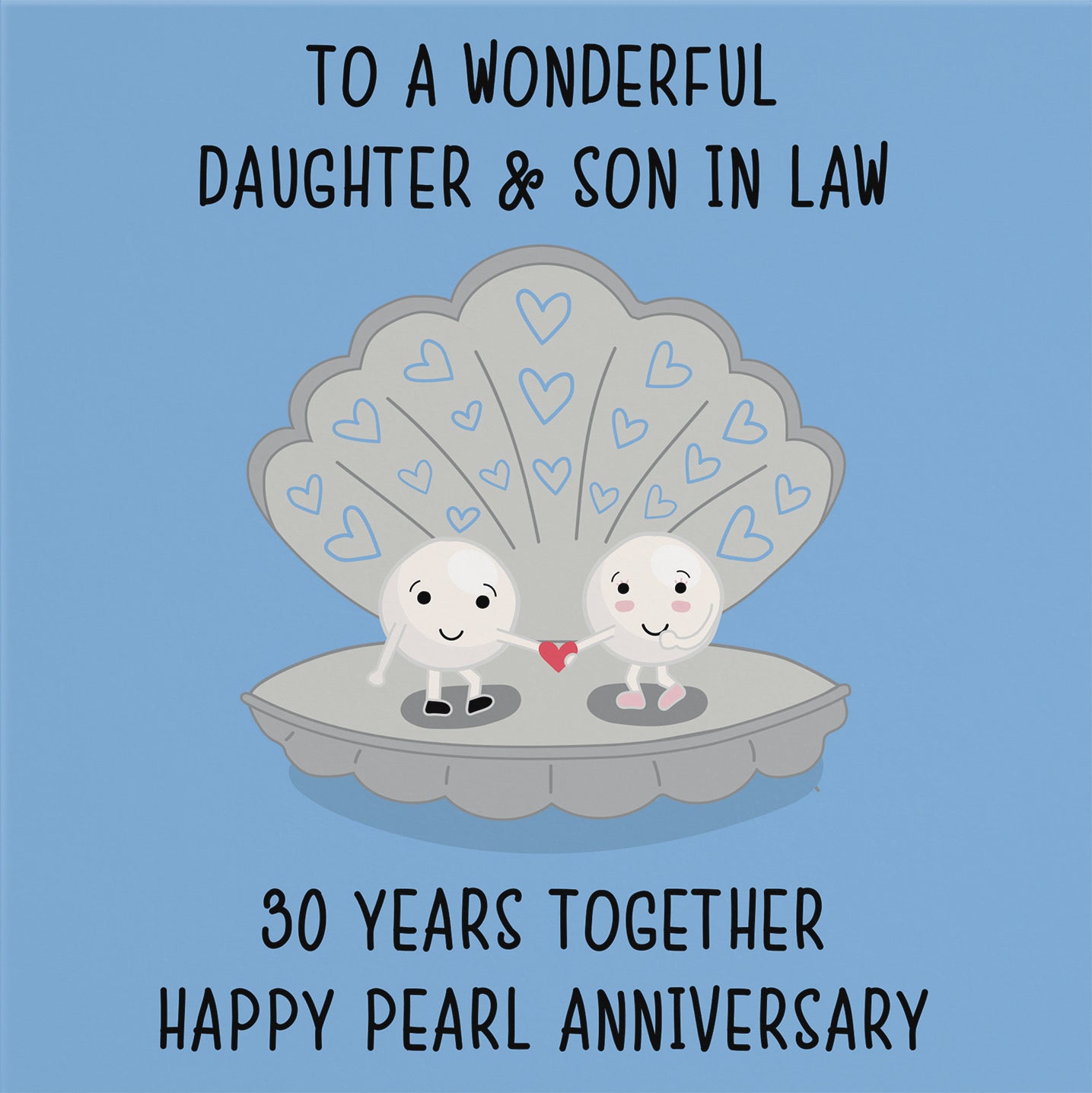 30th Daughter And Son In Law Anniversary Card Iconic - Default Title (B098FFCHSW)