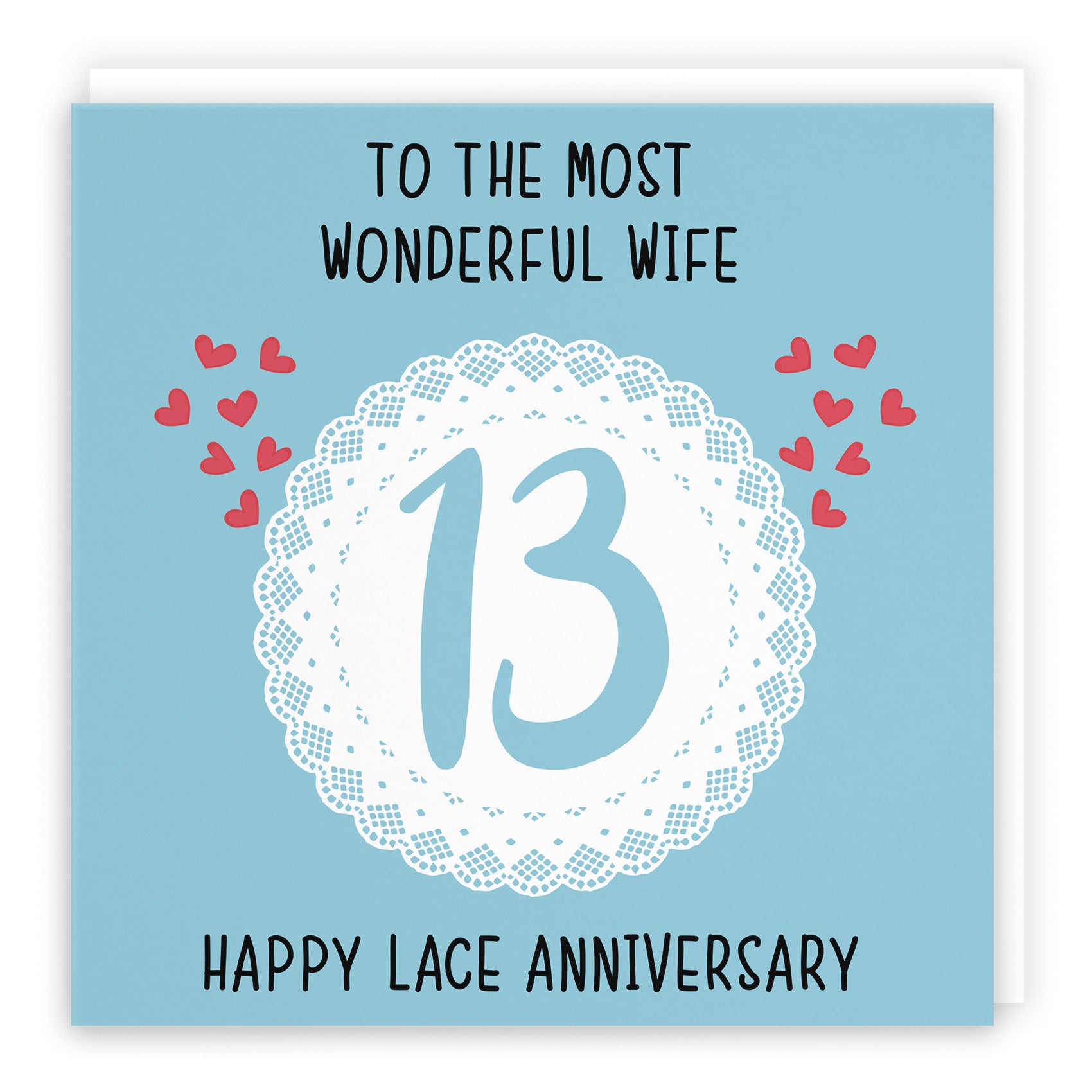 13th Wife Anniversary Card Iconic - Default Title (B098FFDP12)