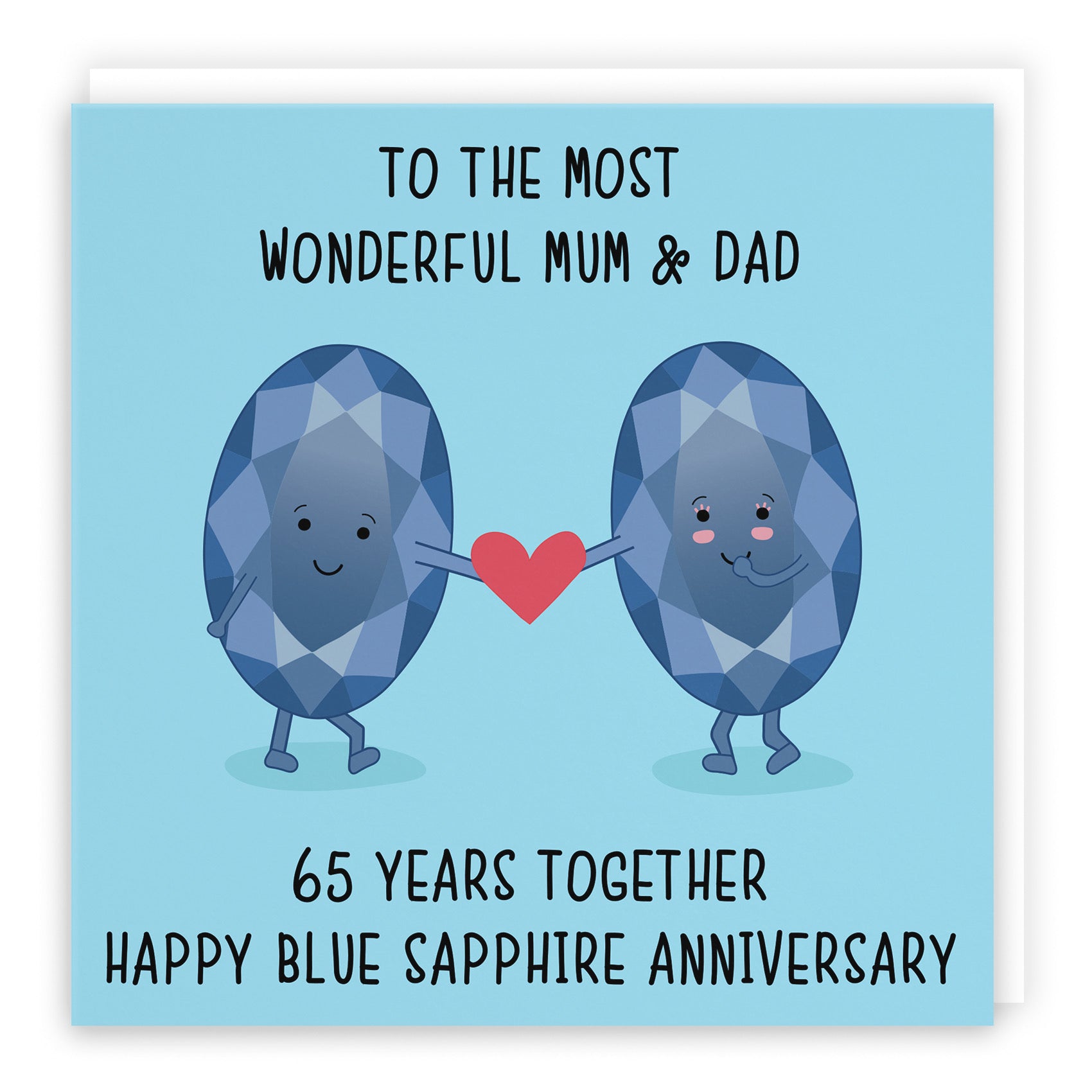 65th Mum And Dad Anniversary Card Iconic - Default Title (B098FFF3JR)