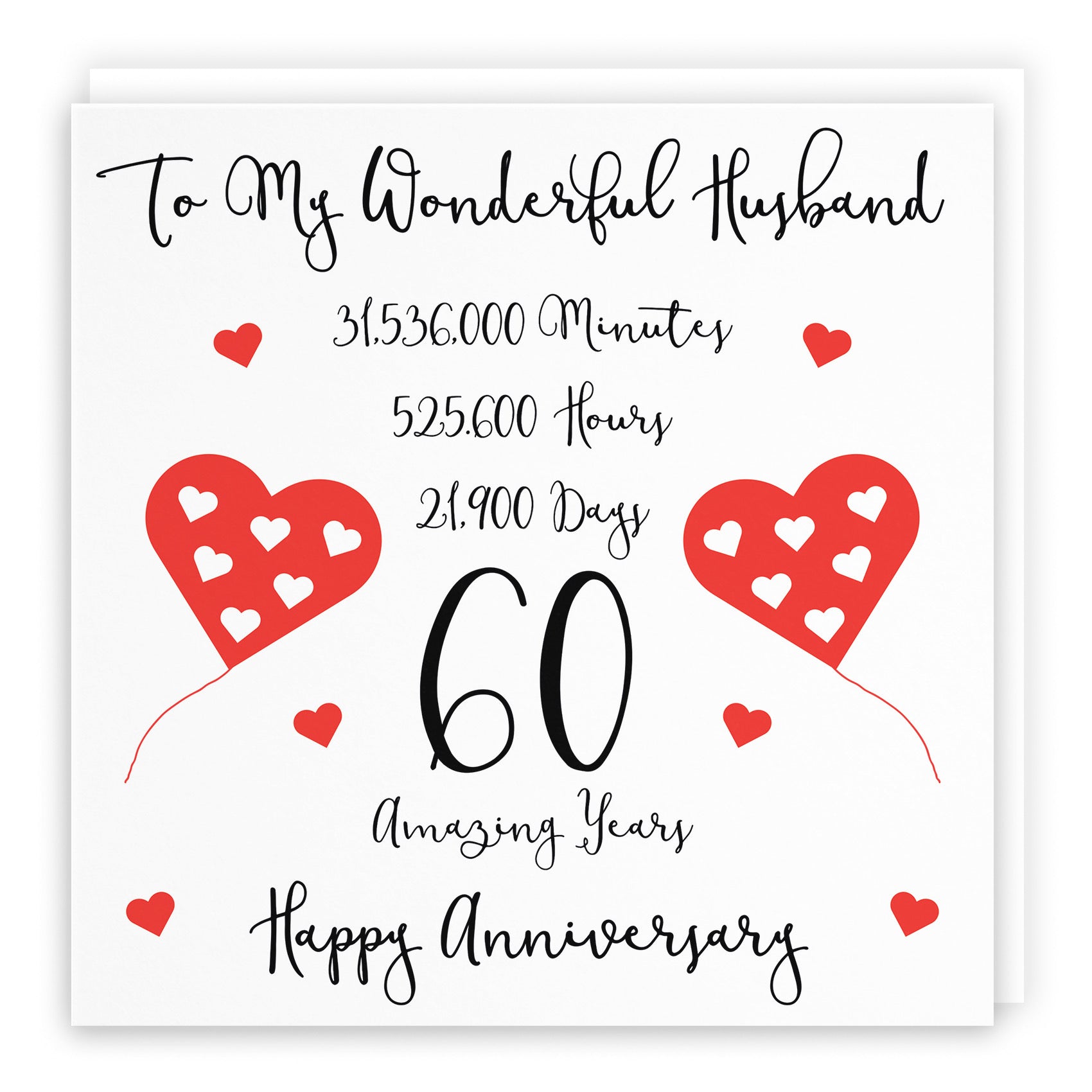 60th Husband Anniversary Card Timeless - Default Title (B098FFF7RW)