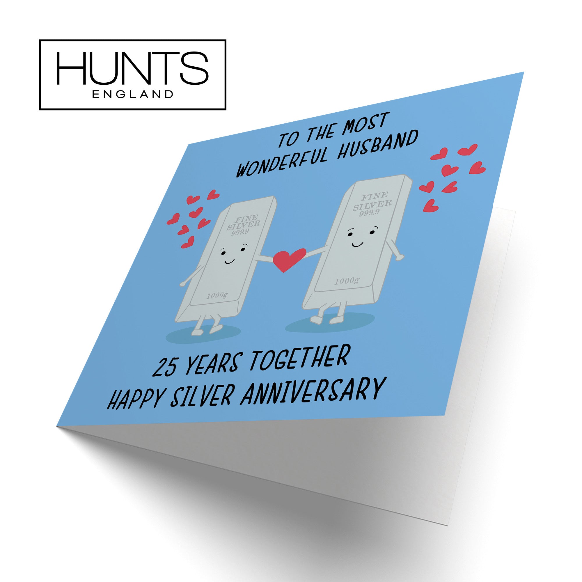 25th Husband Anniversary Card Iconic - Default Title (B098FFFQHM)