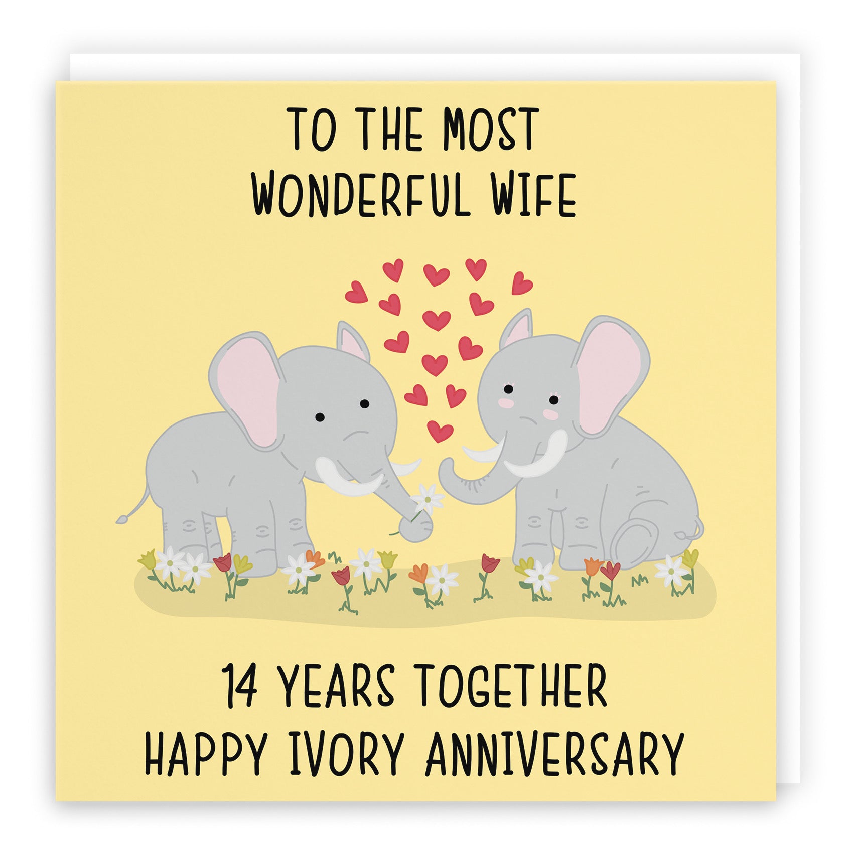 14th Wife Anniversary Card Iconic - Default Title (B098FFGMCP)
