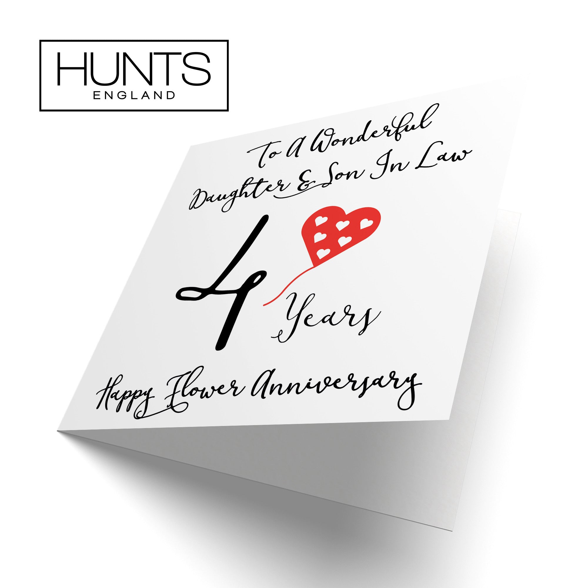 4th Daughter And Son In Law Anniversary Card Love Heart - Default Title (B098FFH2VT)