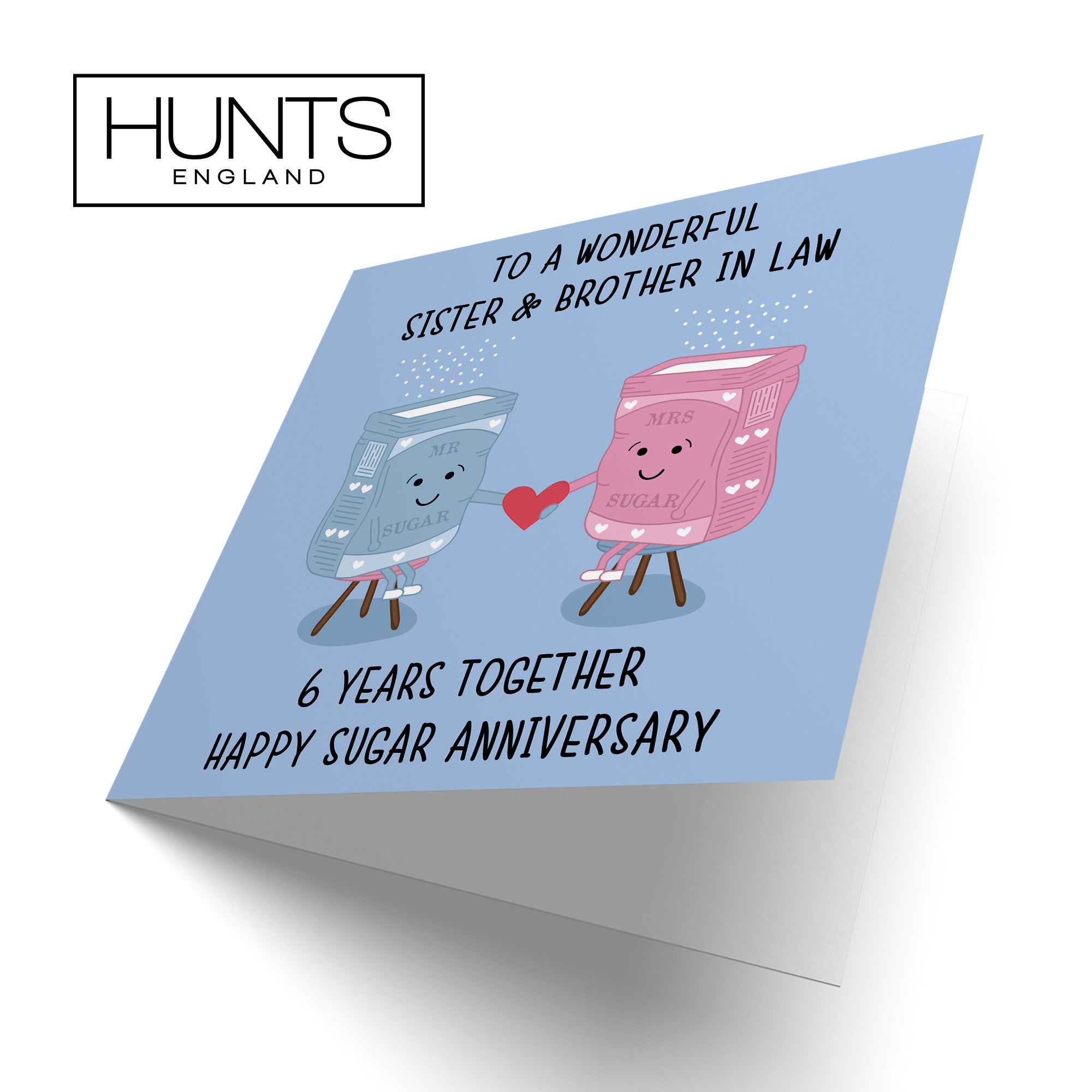 6th Sister And Brother In Law Anniversary Card Iconic - Default Title (B098FFHSNJ)