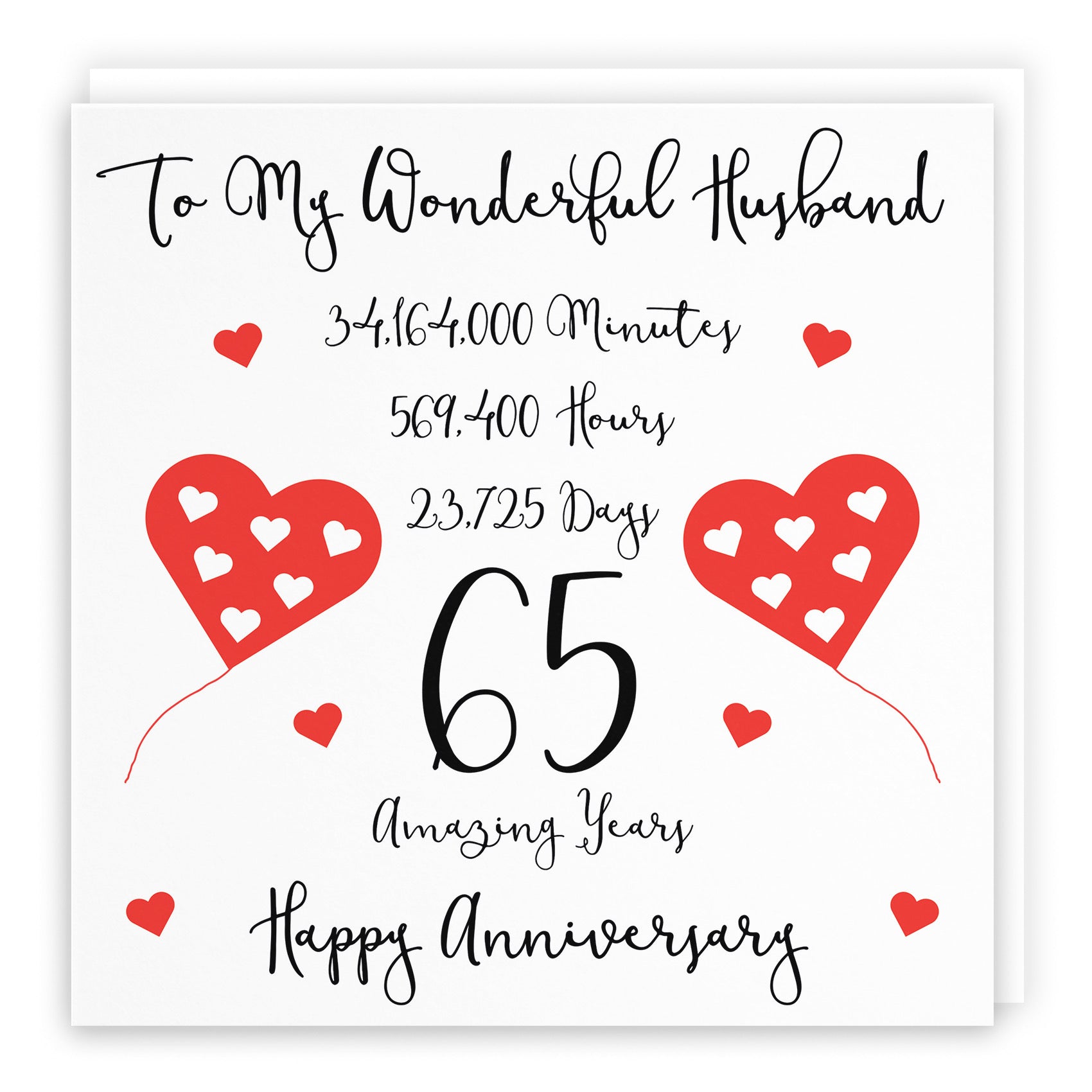 65th Husband Anniversary Card Timeless - Default Title (B098FFK377)