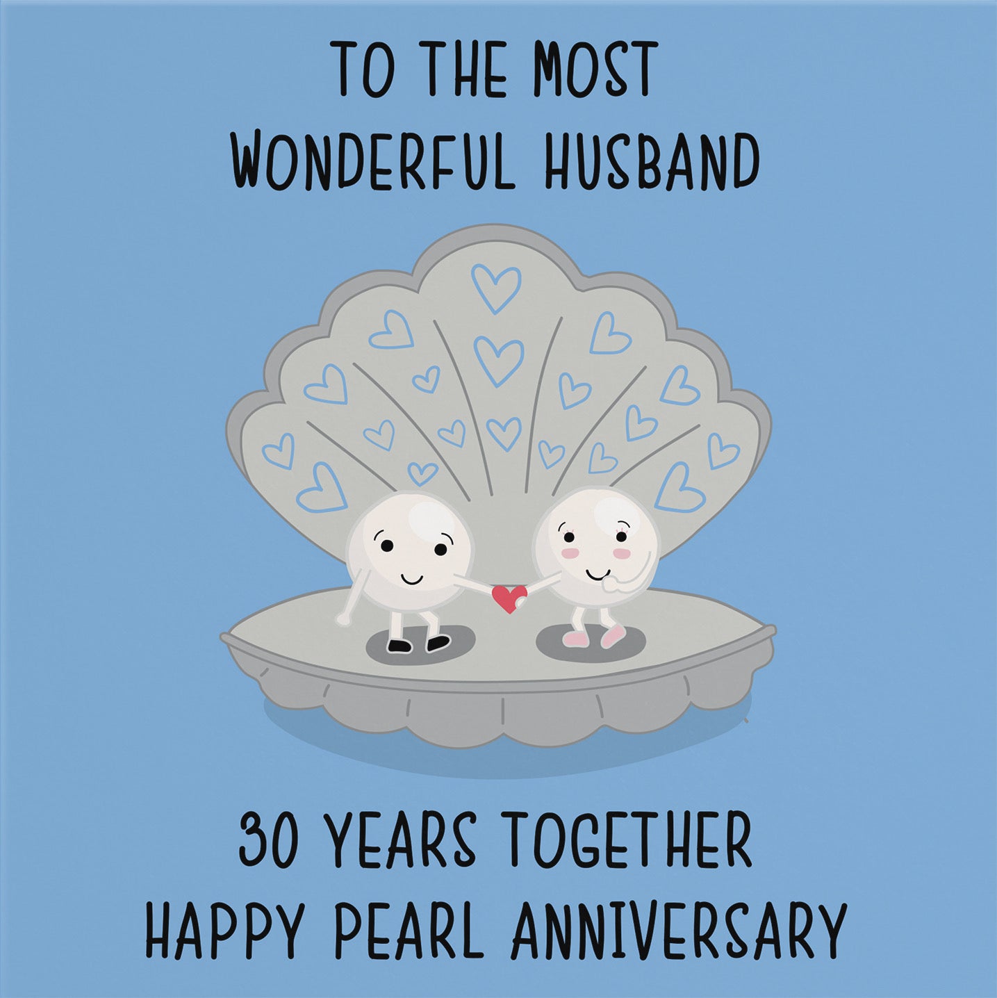 30th Husband Anniversary Card Iconic - Default Title (B098FFK68F)