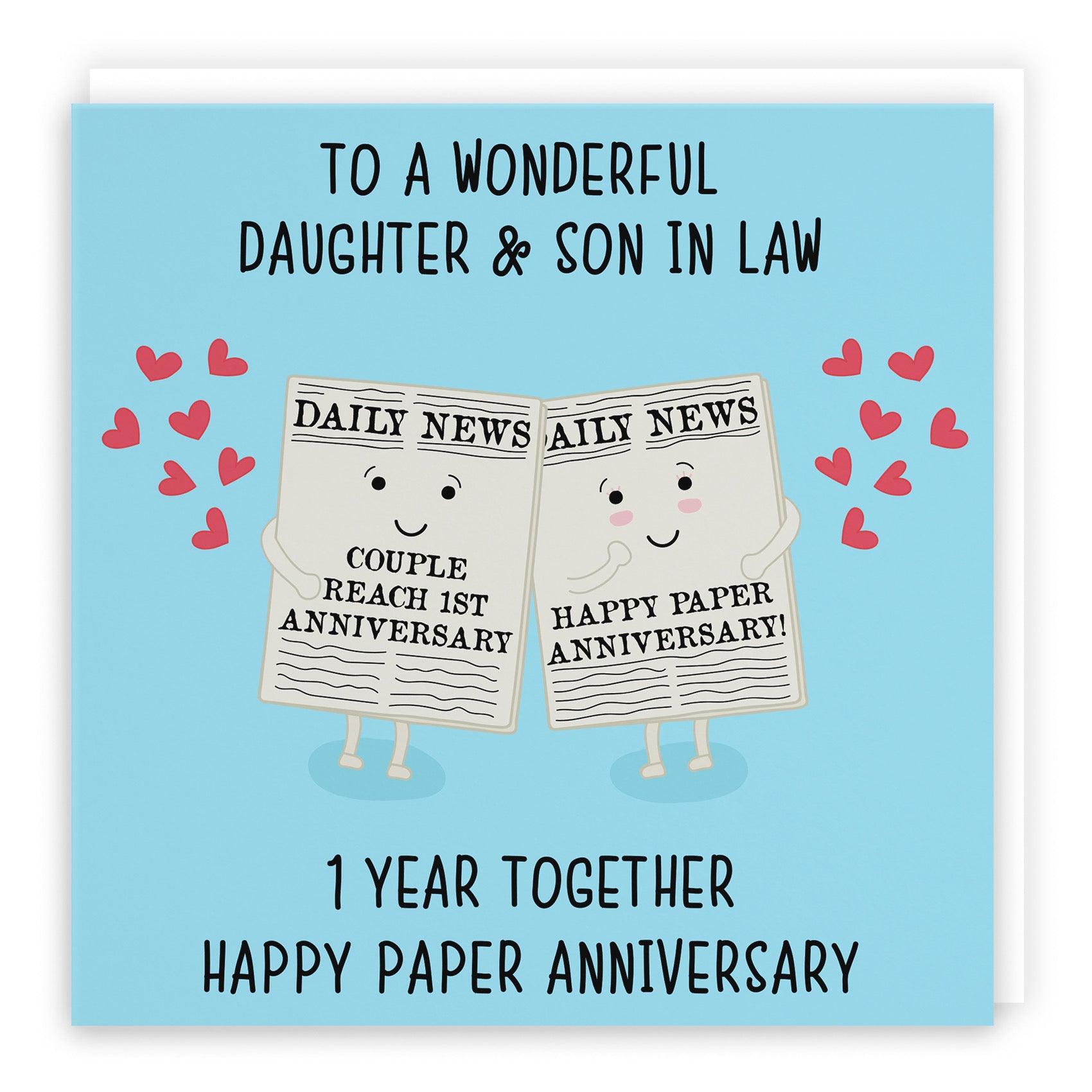 1st Daughter And Son In Law Anniversary Card Iconic - Default Title (B098FFKXL8)