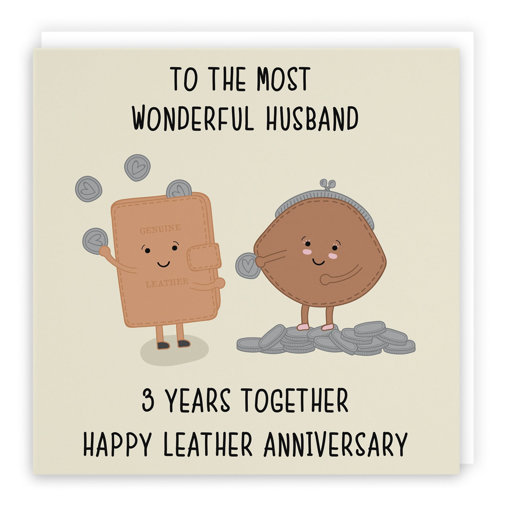 3rd Husband Anniversary Card Iconic - Default Title (B098FFL4R7)