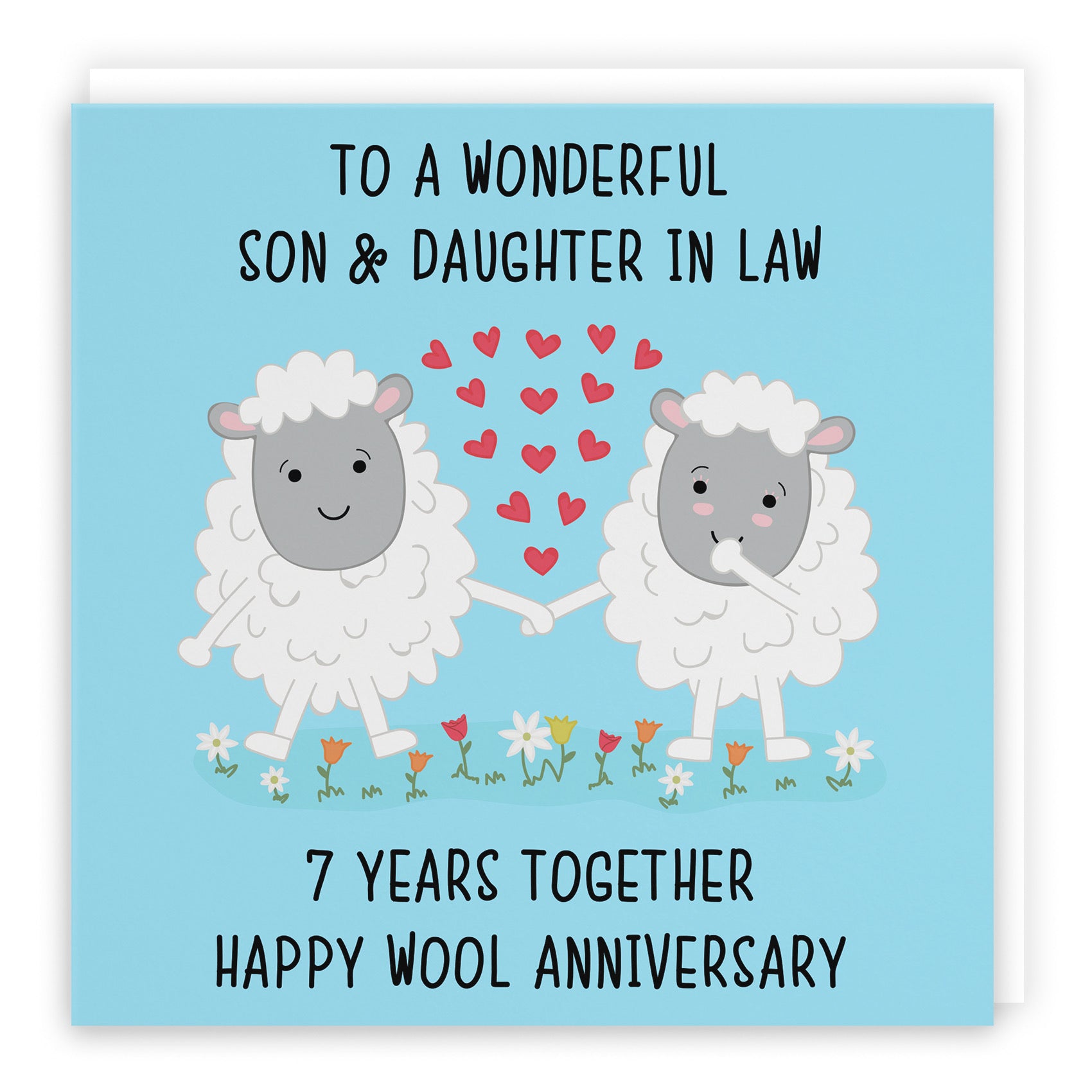 7th Son And Daughter In Law Anniversary Card Iconic - Default Title (B098FFLY4D)