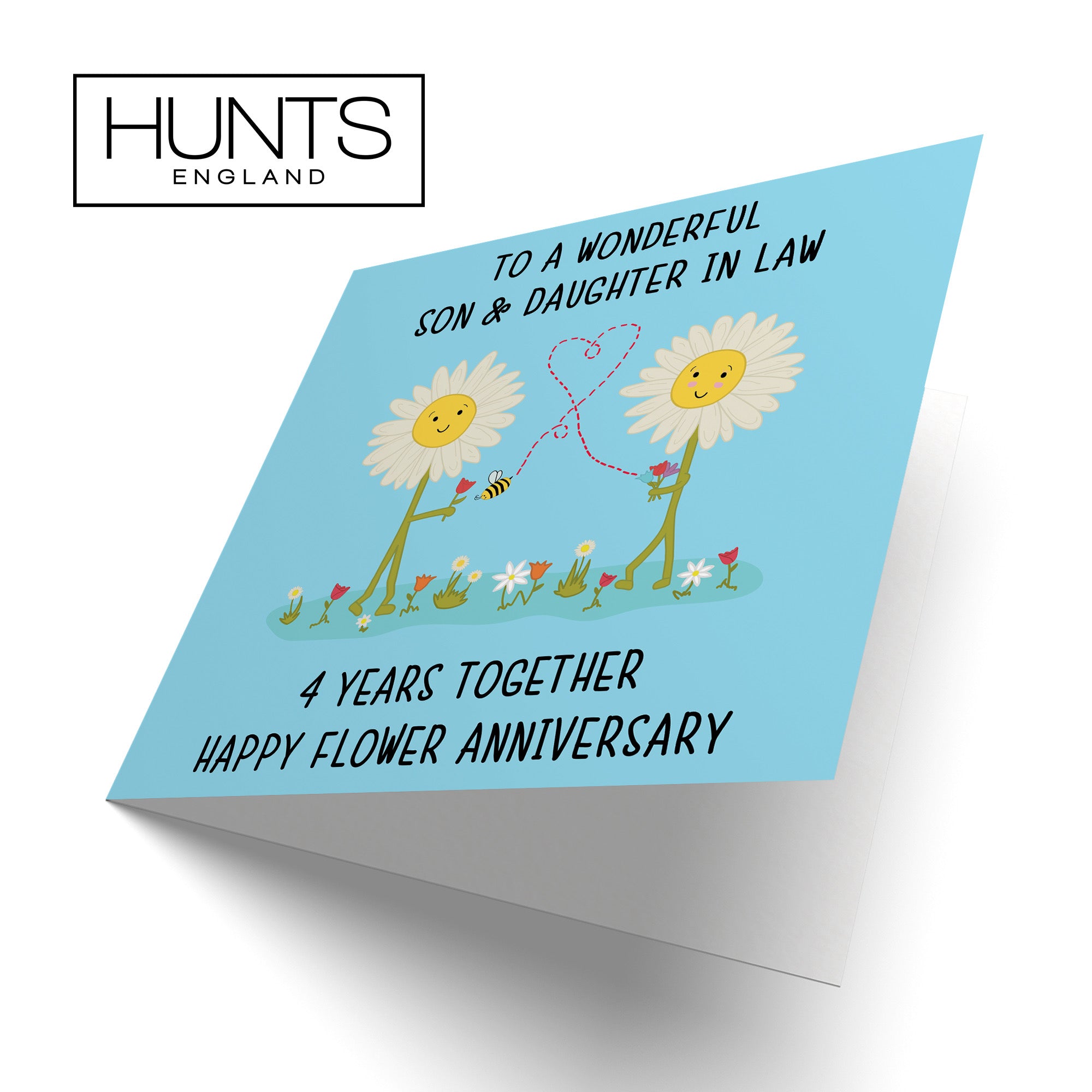 4th Son And Daughter In Law Anniversary Card Iconic - Default Title (B098FFM616)