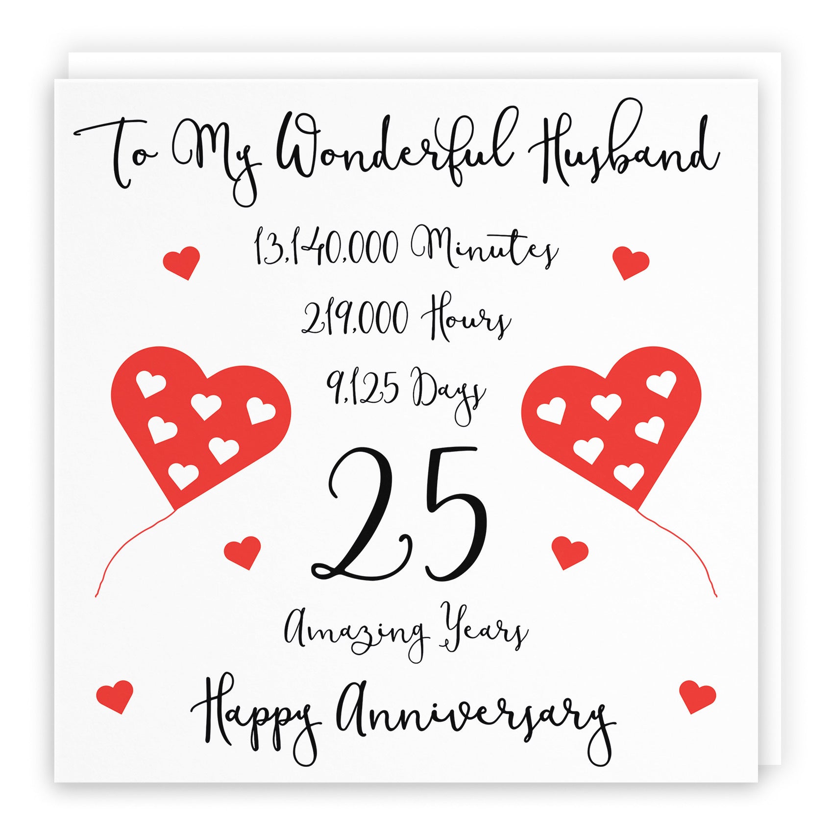 25th Husband Anniversary Card Timeless - Default Title (B098FFMMD6)