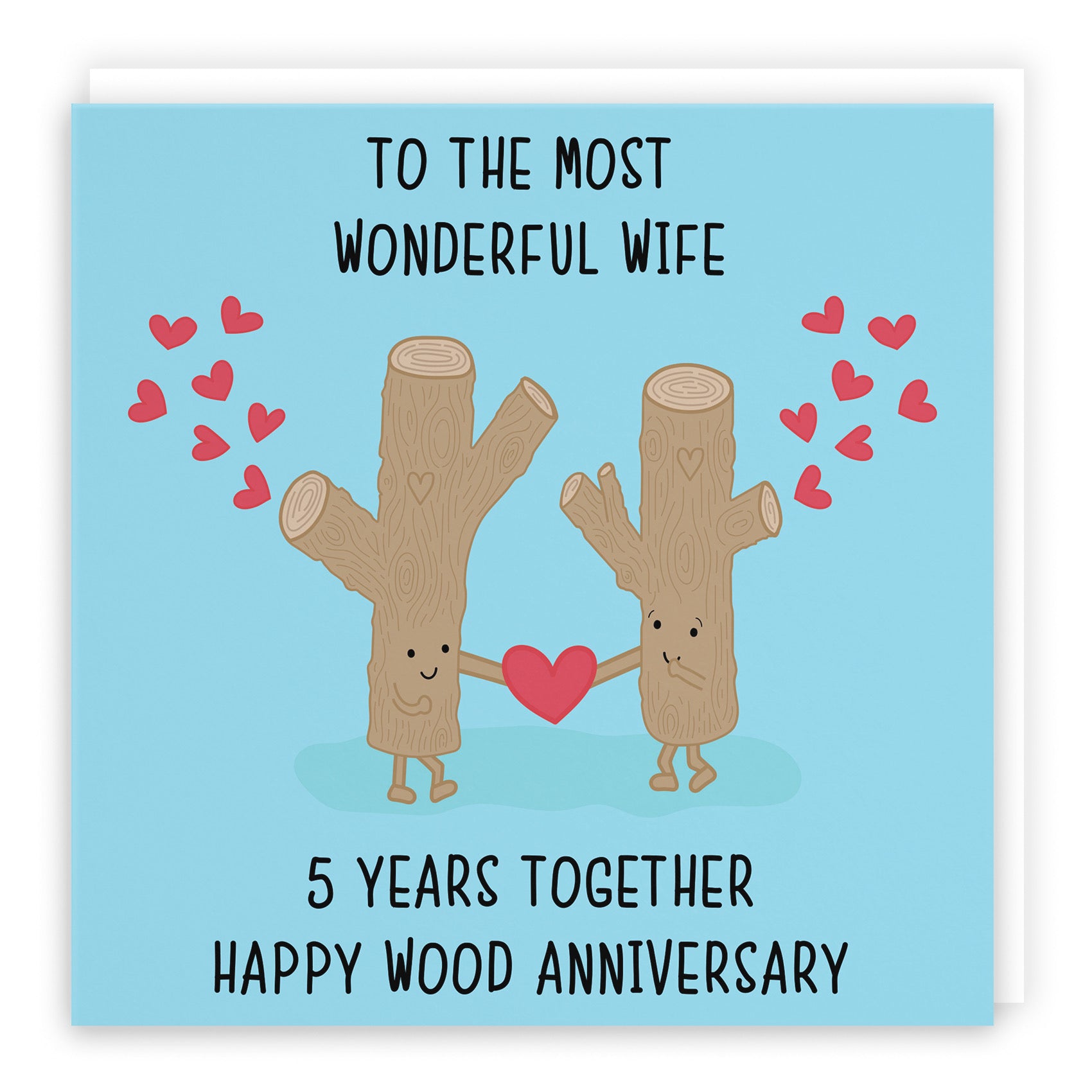 5th Wife Wood Anniversary Card Iconic - Default Title (B098FFPY11)