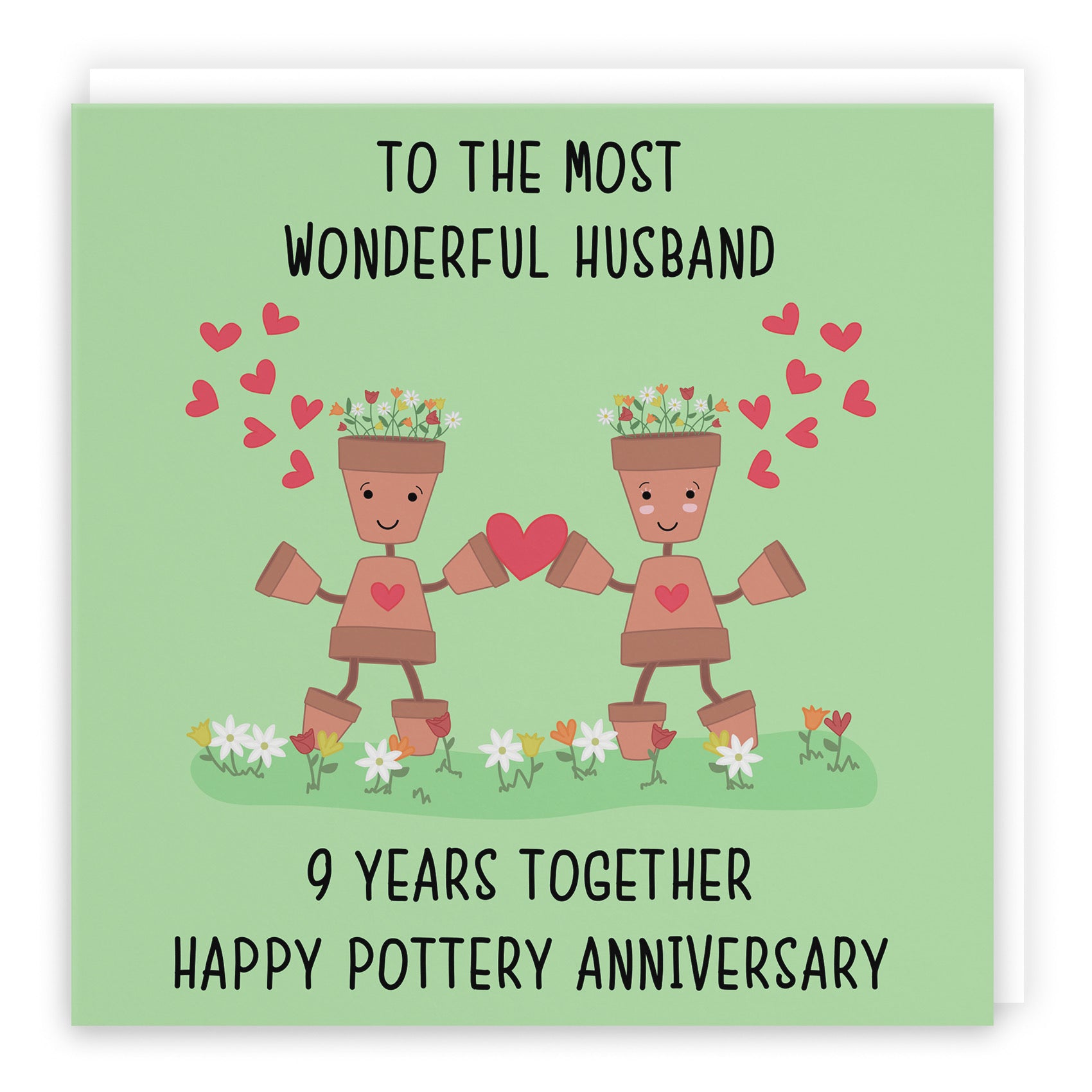 9th Husband Anniversary Card Iconic - Default Title (B098FFSMX9)