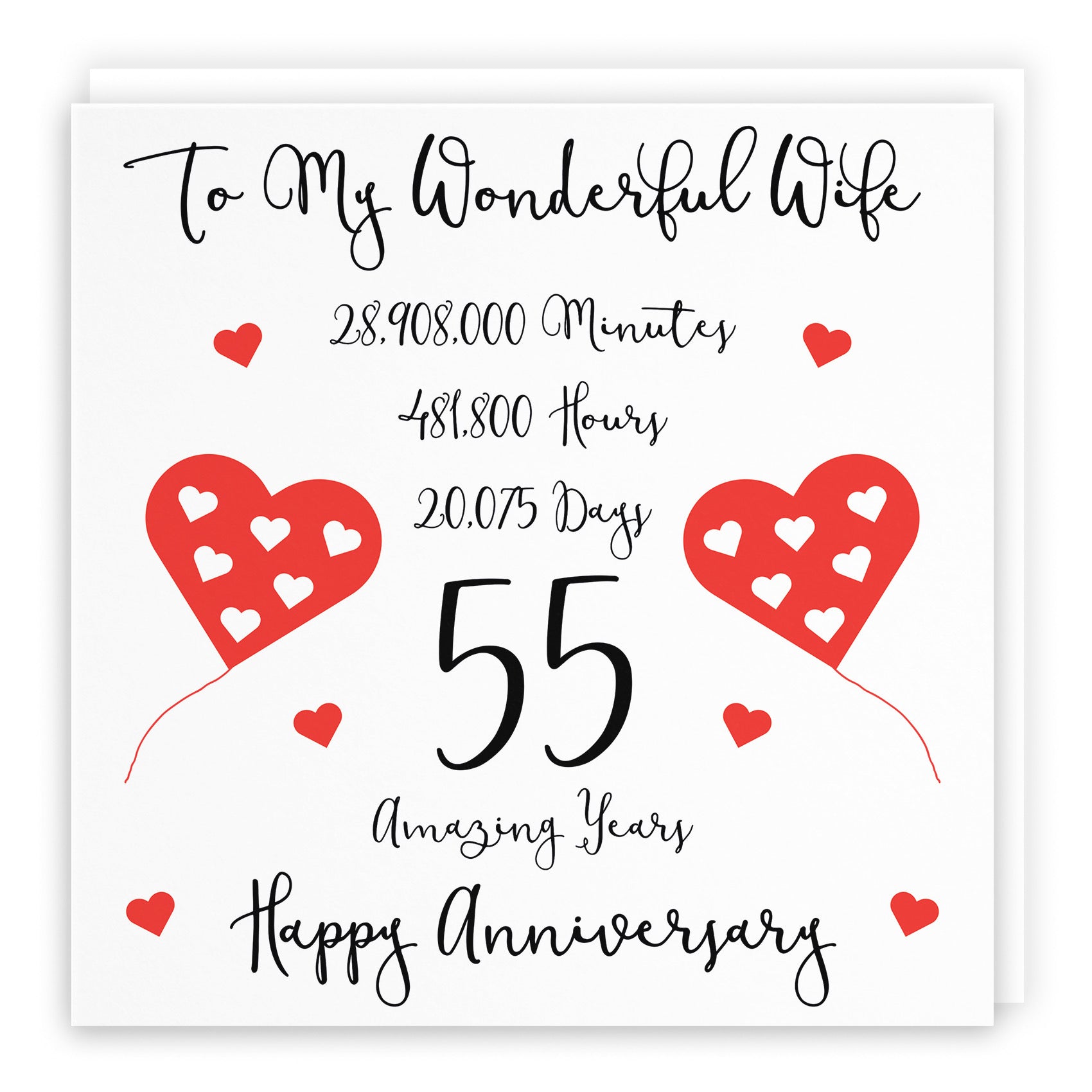 55th Wife Anniversary Card Timeless - Default Title (B098FFXNP2)