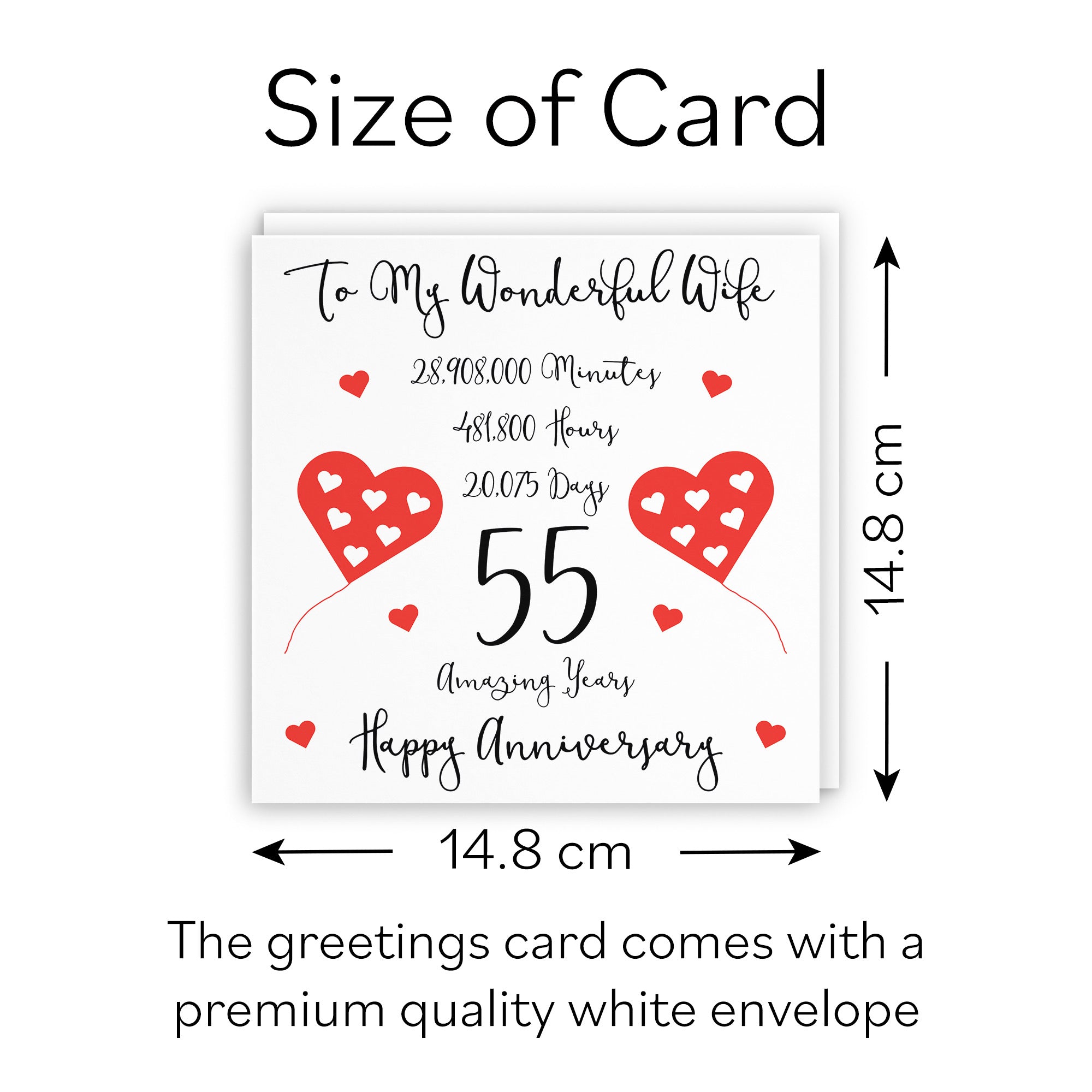 55th Wife Anniversary Card Timeless - Default Title (B098FFXNP2)