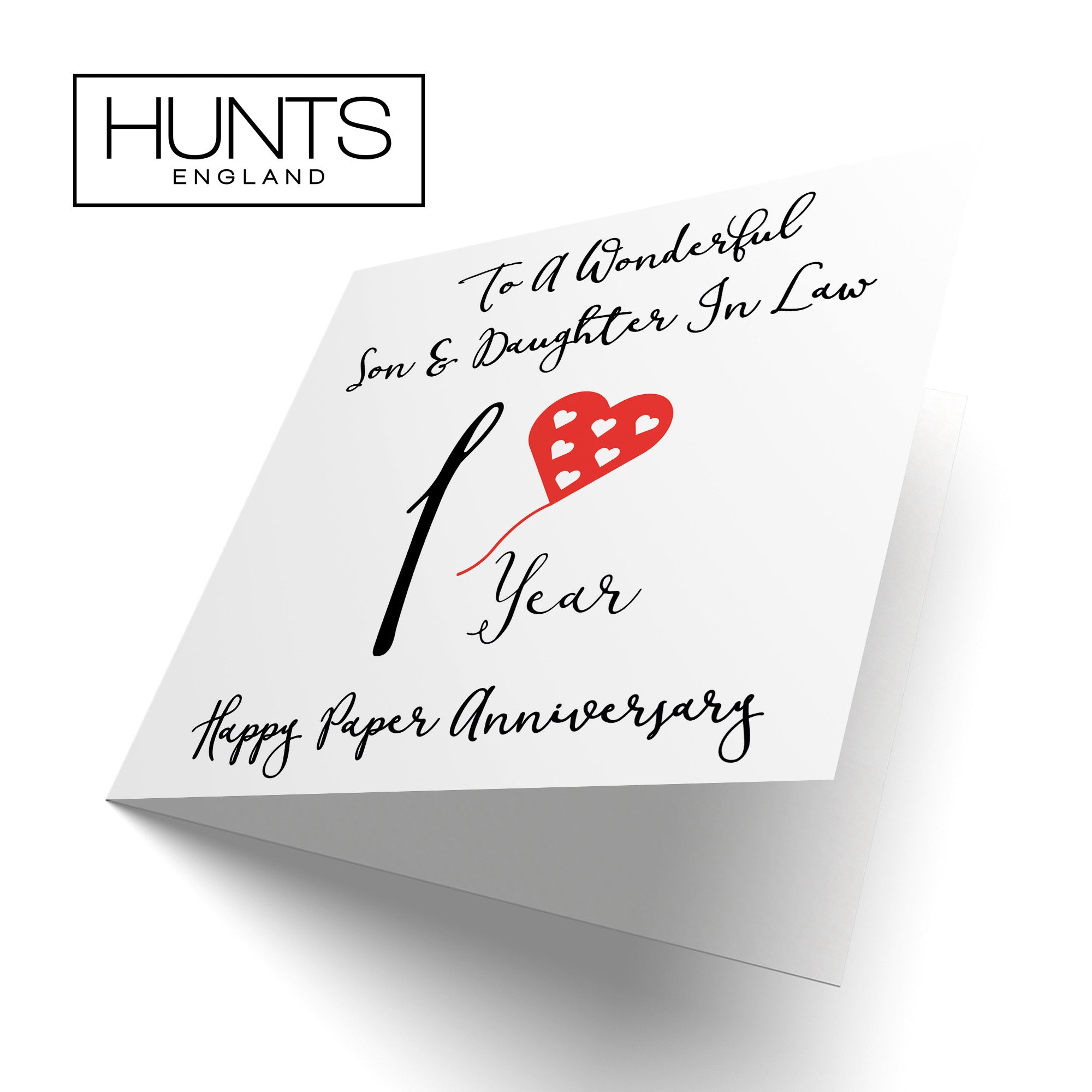 1st Son And Daughter In Law Anniversary Card Love Heart - Default Title (B098FFXNPB)