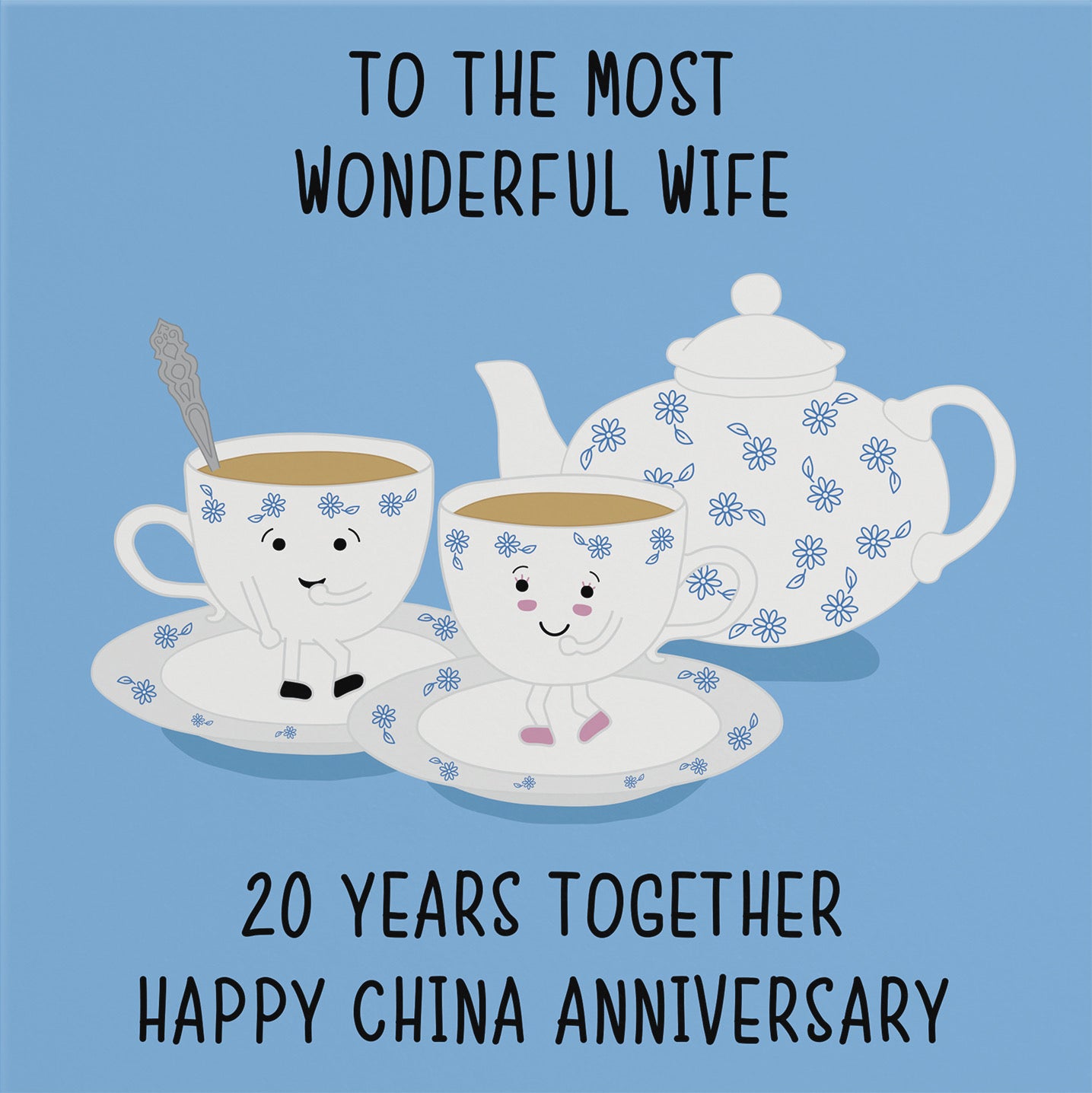 20th Wife Anniversary Card Iconic - Default Title (B098FFYZVP)