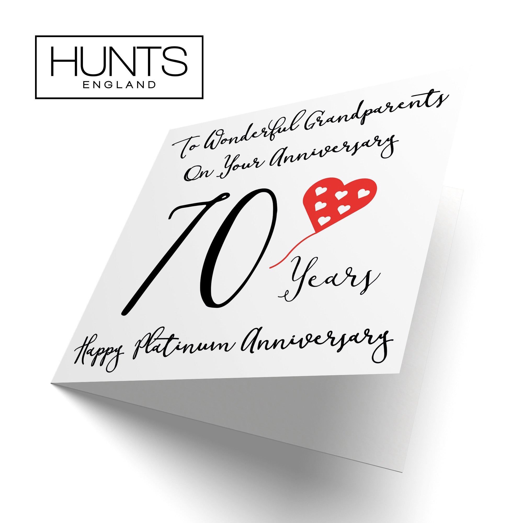 70th Grandparents Anniversary Card Love Heart - Default Title (B098FFZ6K5)