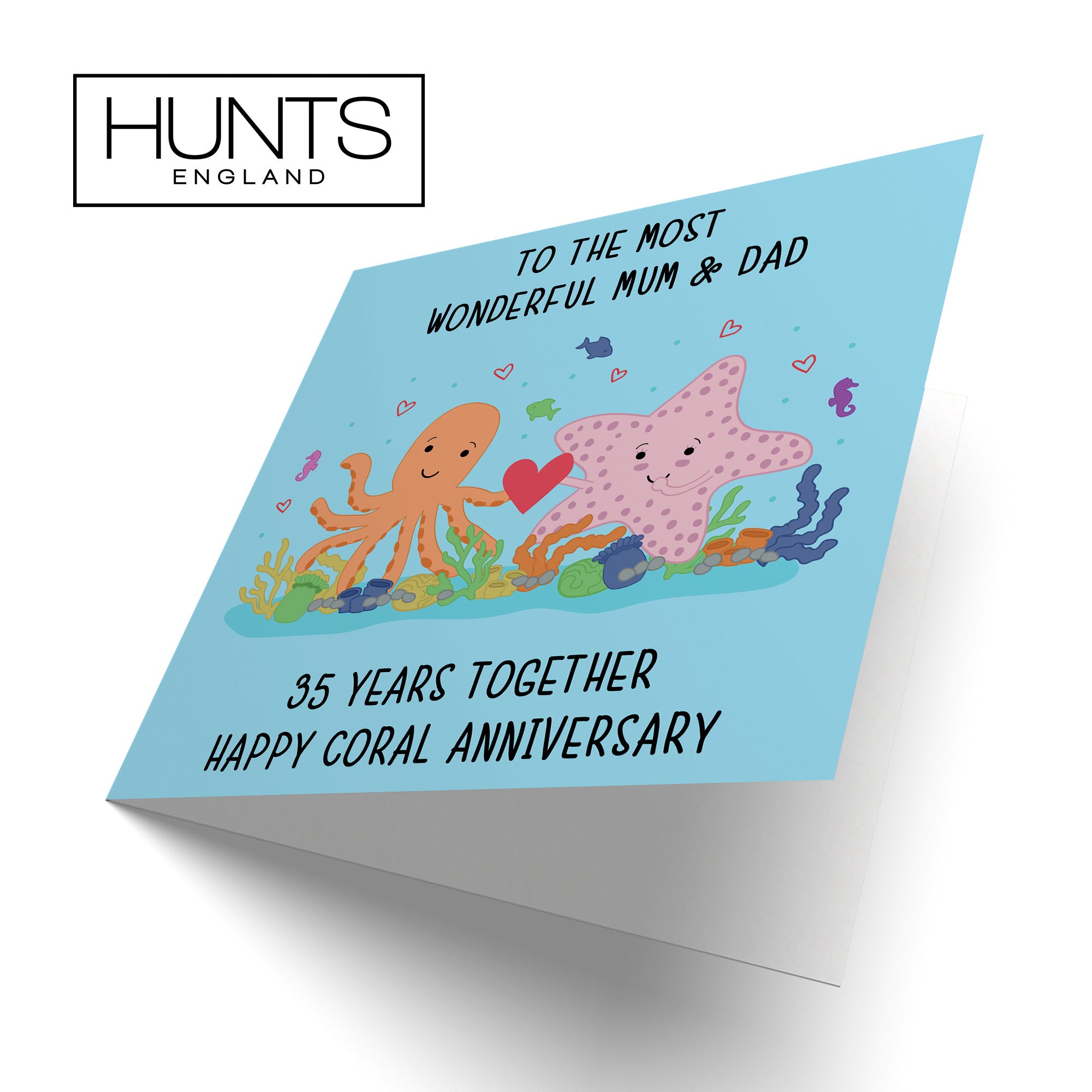 35th Mum And Dad Anniversary Card Iconic - Default Title (B098FG18PM)